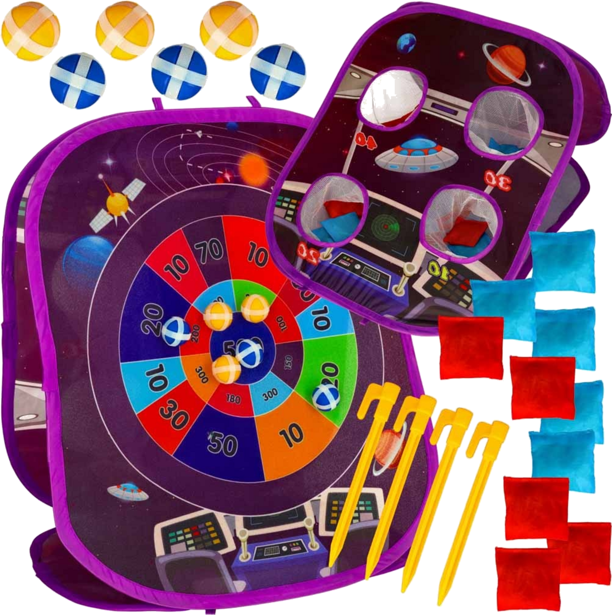 B2X, Velcro Target Throw Game Double-sided Darts Balls Bags 21el.