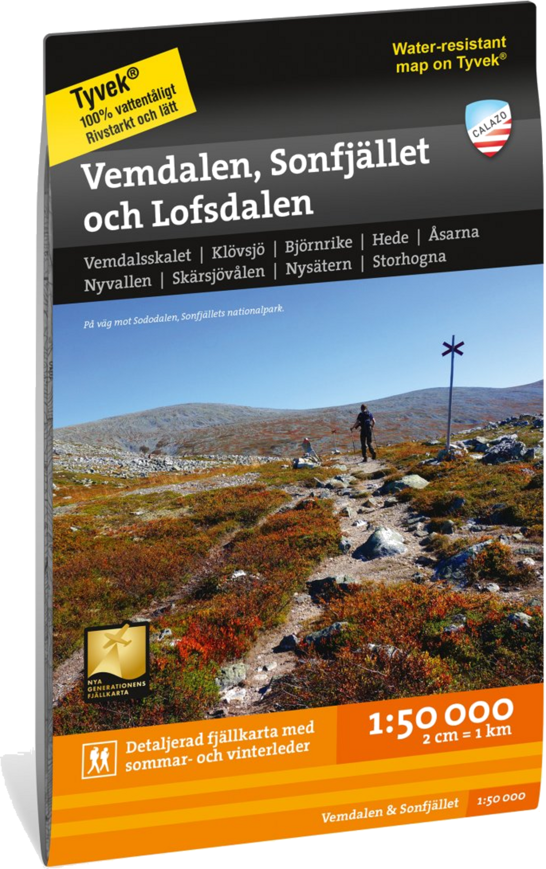 CALAZO, Vemdalen, Sonfjället  Lofsdalen 1:50.000
