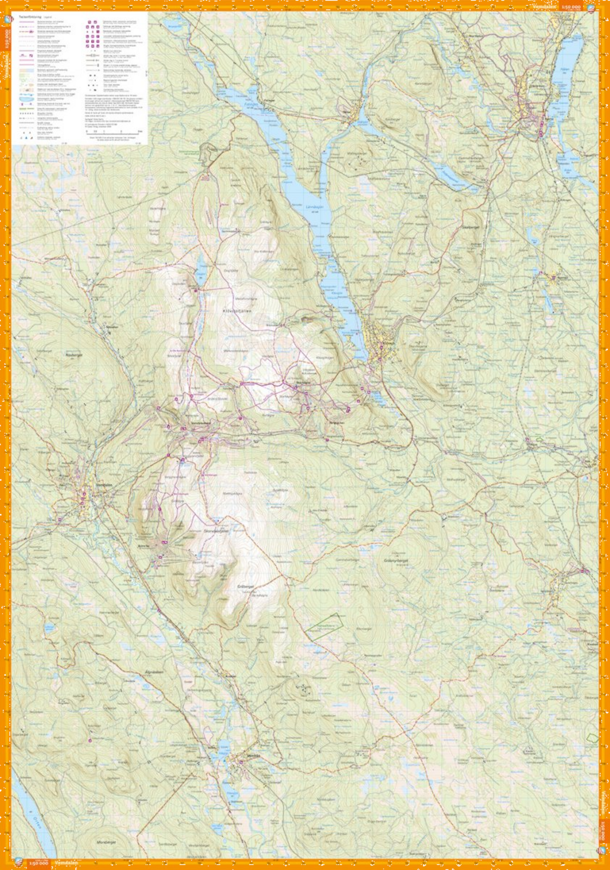 CALAZO, Vemdalen, Sonfjället  Lofsdalen 1:50.000