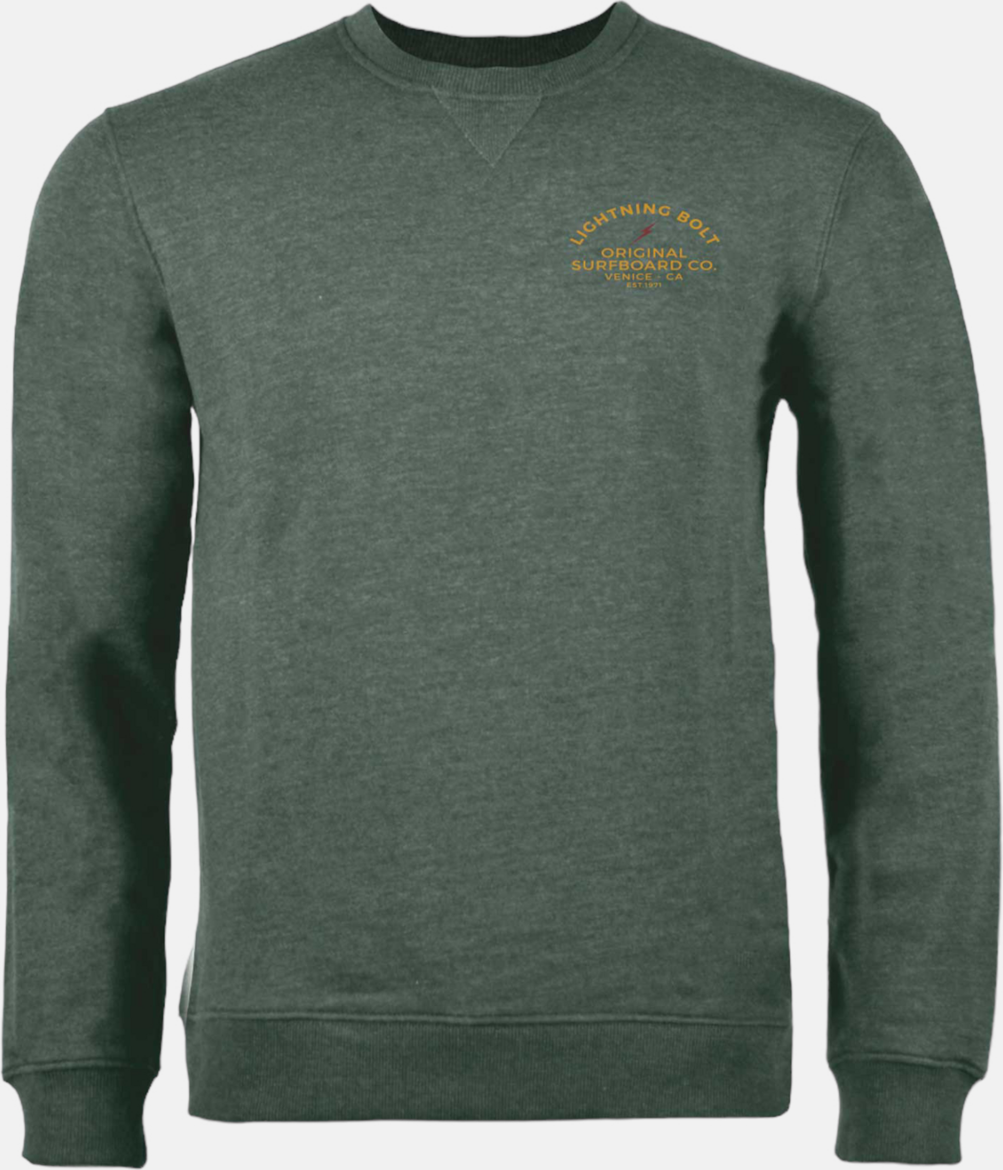 LIGHTNING BOLT, Venice Surf Co Heather Crew