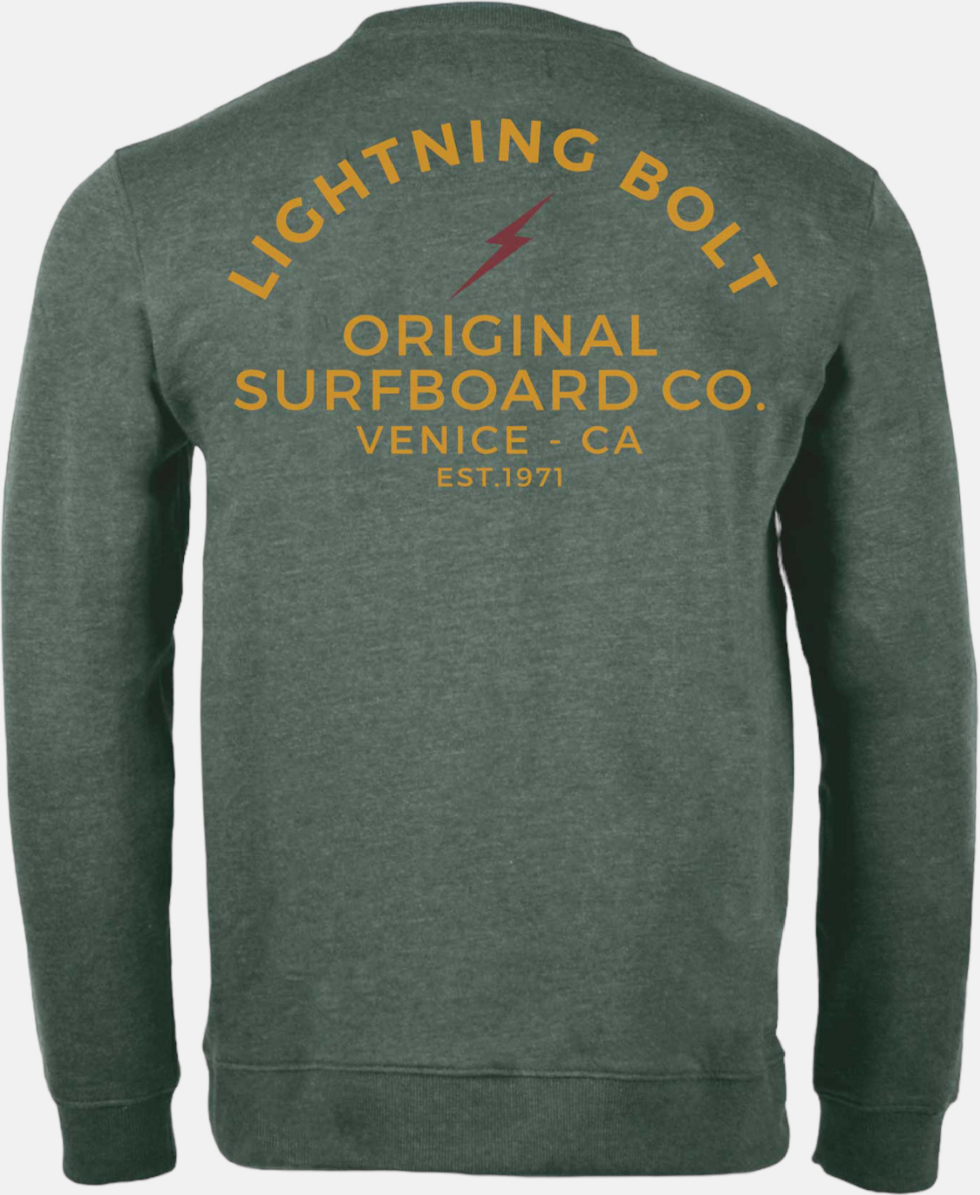 LIGHTNING BOLT, Venice Surf Co Heather Crew