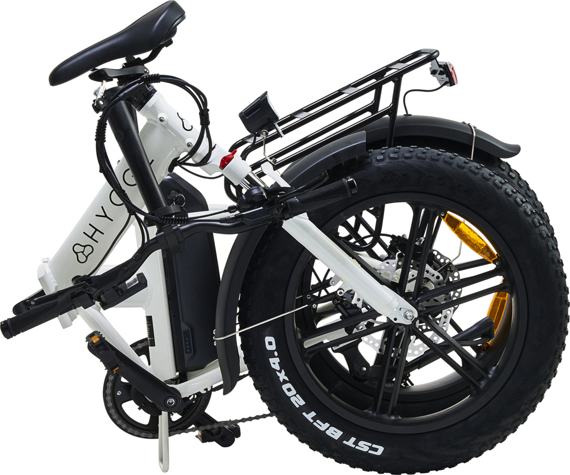 HYGGE BIKES, Vester 2025 - Folding Fat Tyre E-Bike 48V 14Ah - Heron White