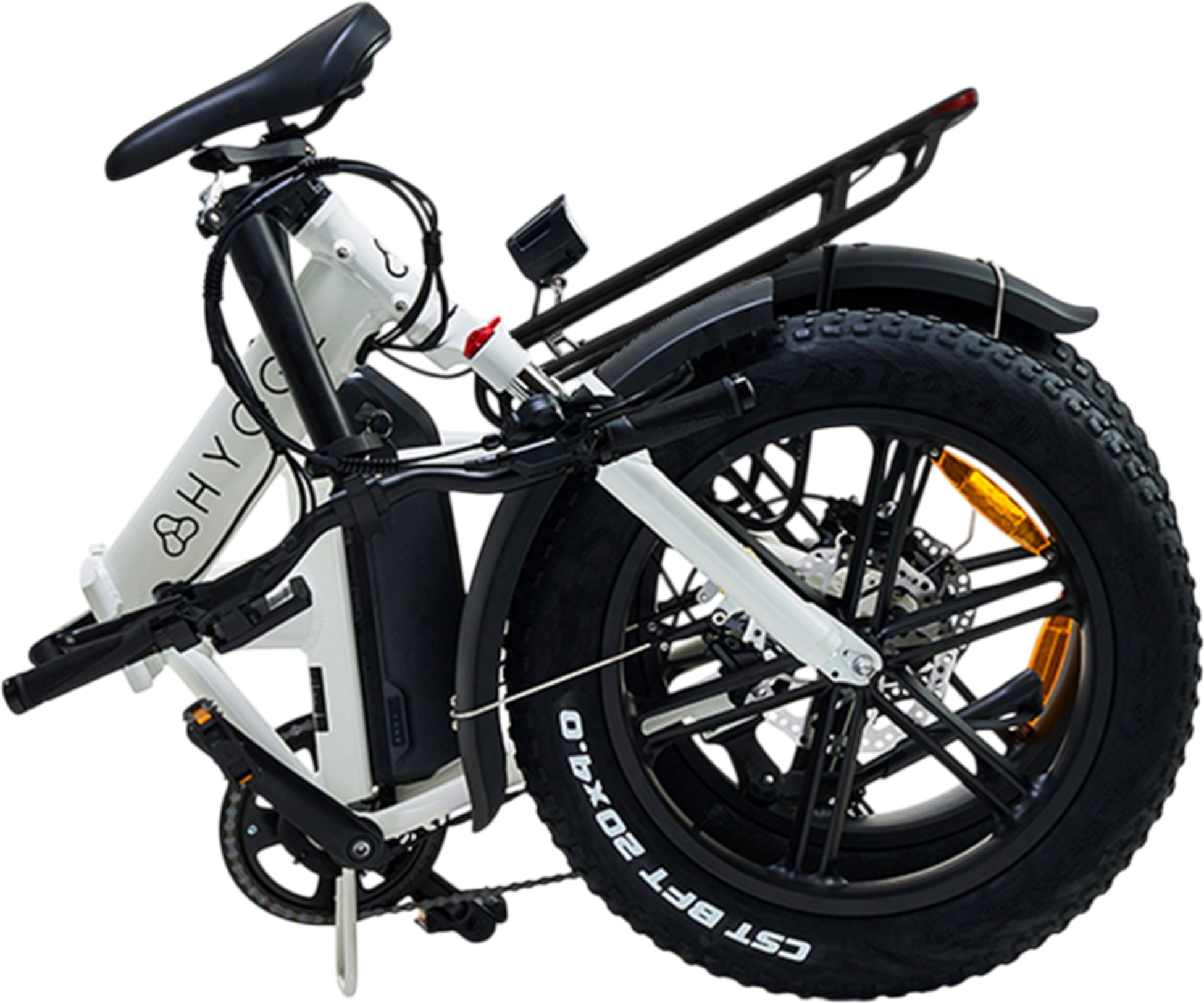 HYGGE BIKES, Vester 2026 - Folding Fat Tyre E-bike 48v 14ah - Heron White