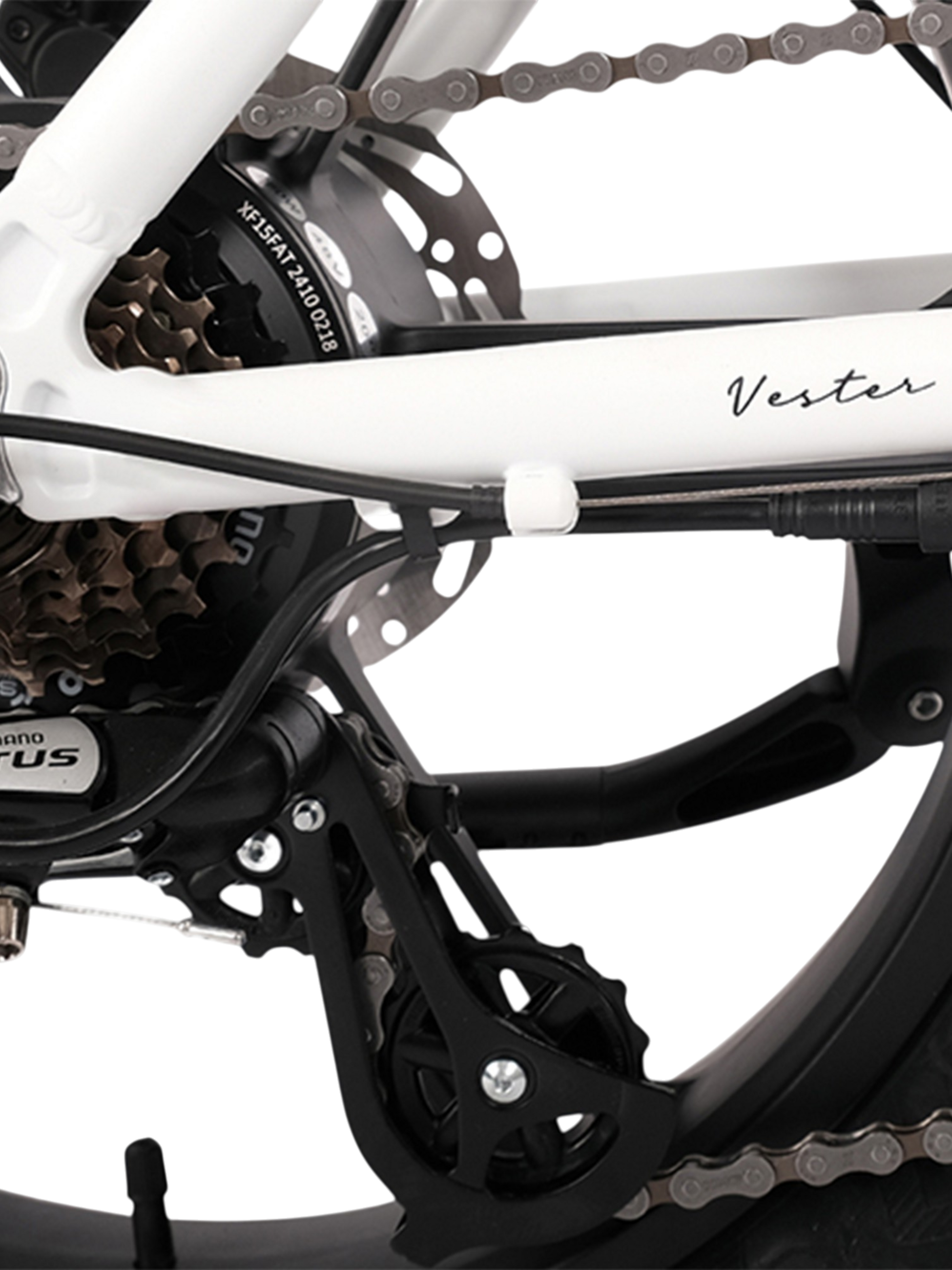 HYGGE BIKES, Vester 2026 - Folding Fat Tyre E-bike 48v 14ah - Heron White
