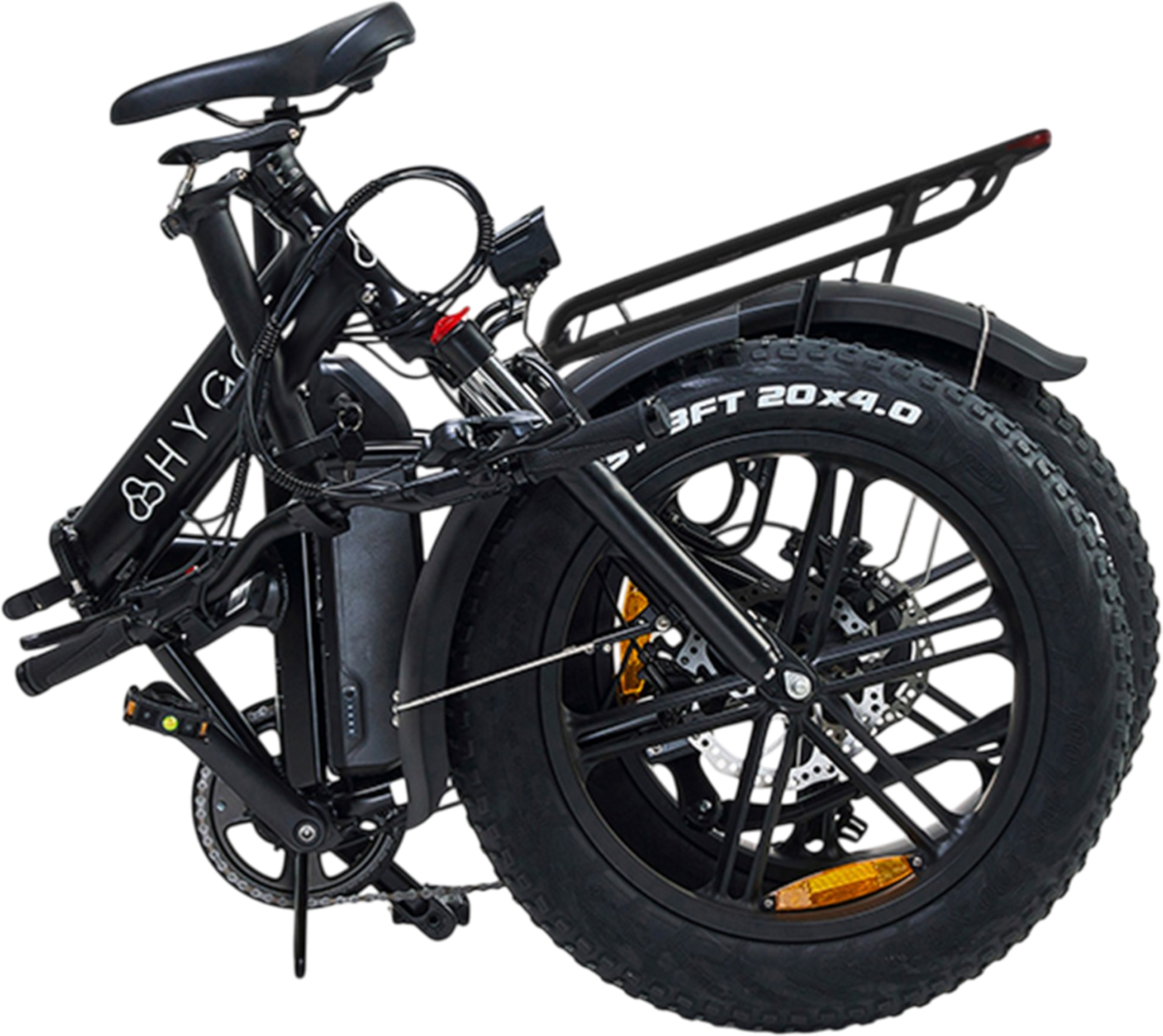 HYGGE BIKES, Vester 2026 - Folding Fat Tyre E-bike 48v 14ah - Onyx Black
