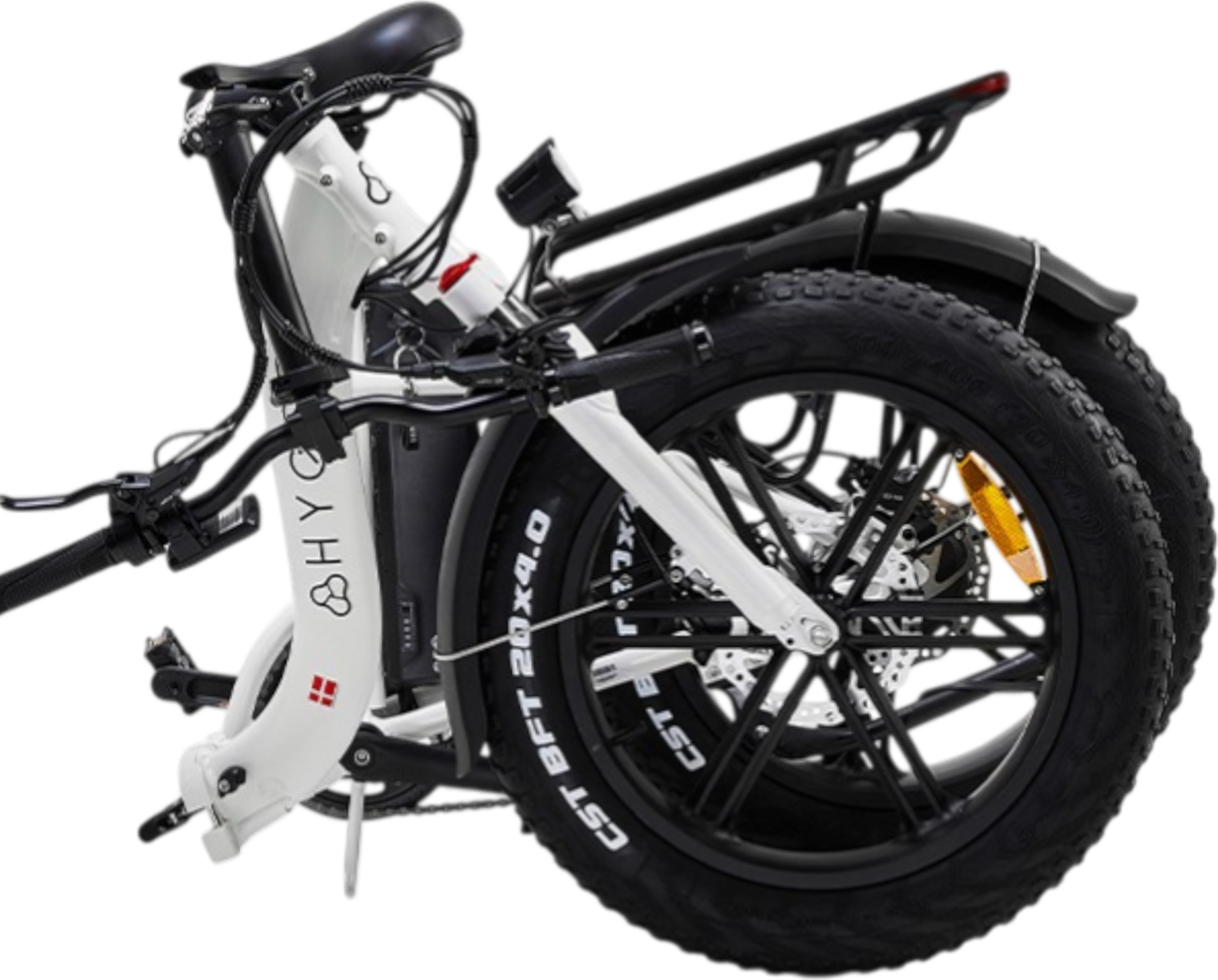 HYGGE BIKES, Vester Step 2026 - Folding Fat Tyre E-bike 48v 14ah - Heron White