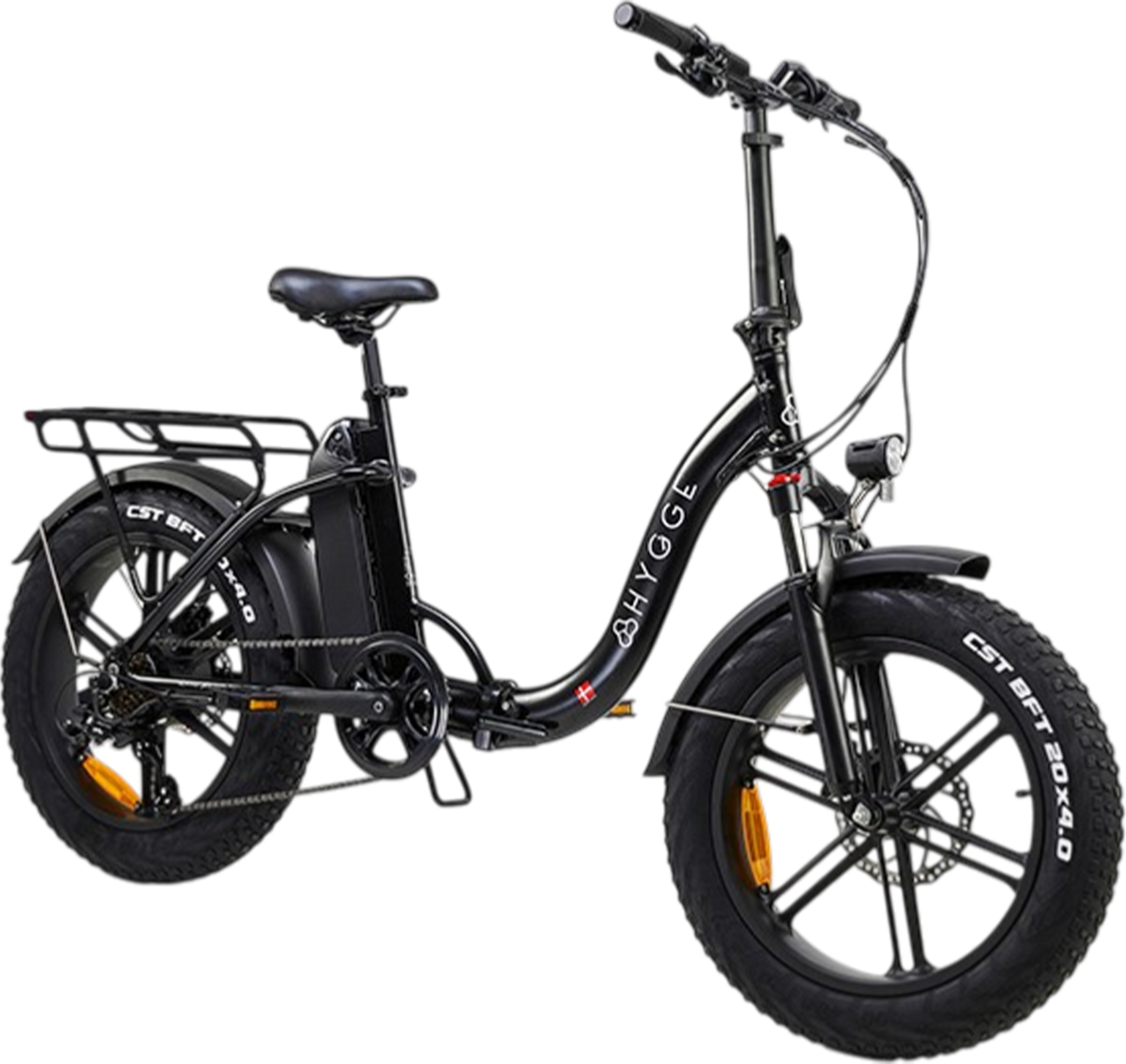 HYGGE BIKES, Vester Step 2026 - Folding Fat Tyre E-bike 48v 14ah - Onyx Black