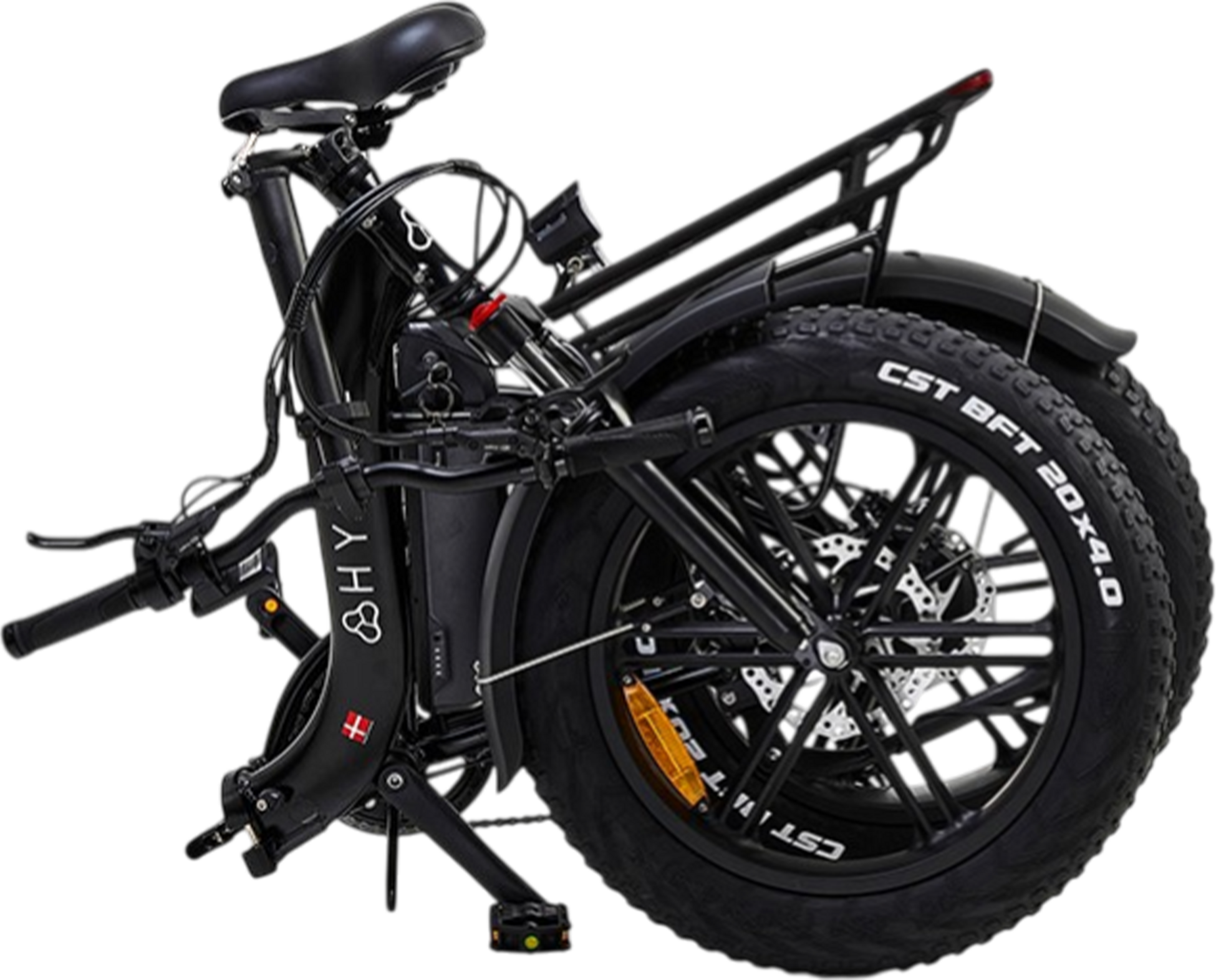HYGGE BIKES, Vester Step 2026 - Folding Fat Tyre E-bike 48v 14ah - Onyx Black