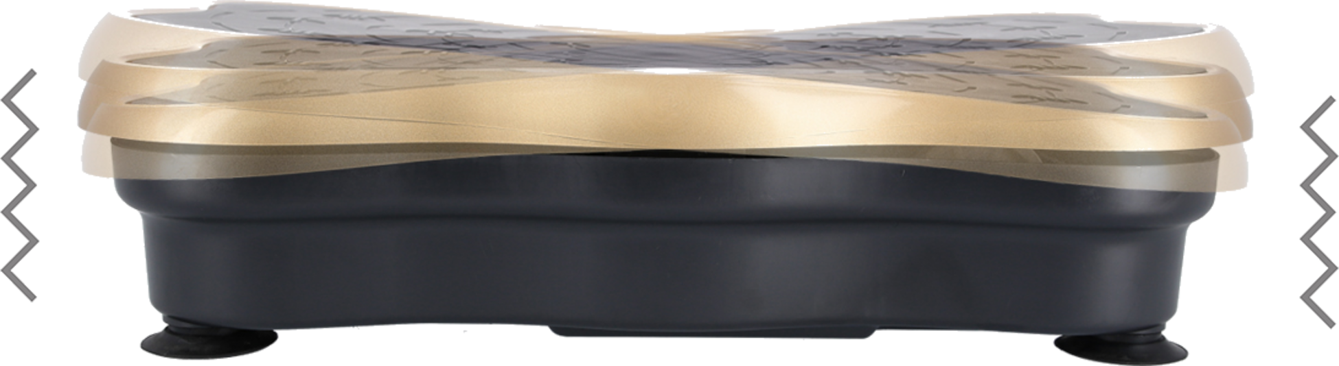 NORTHIX, Vibrating Platform, Gold &ndash; Fitness Exercise Machine