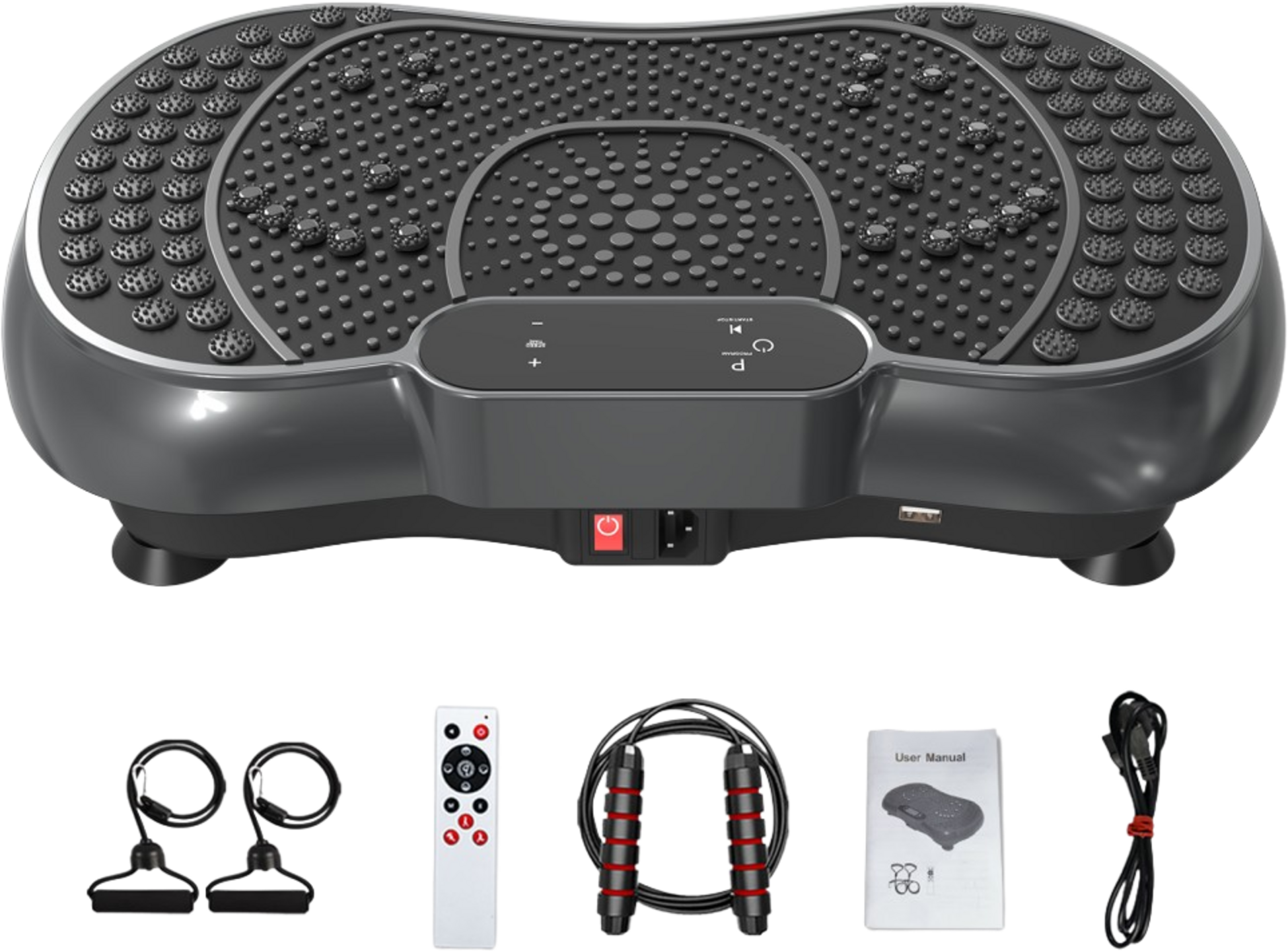 HOMEFITNESSCODE, Vibrationsplattform För Fitness – 99 Hastigheter, 15 Program , Fjärrkontroll