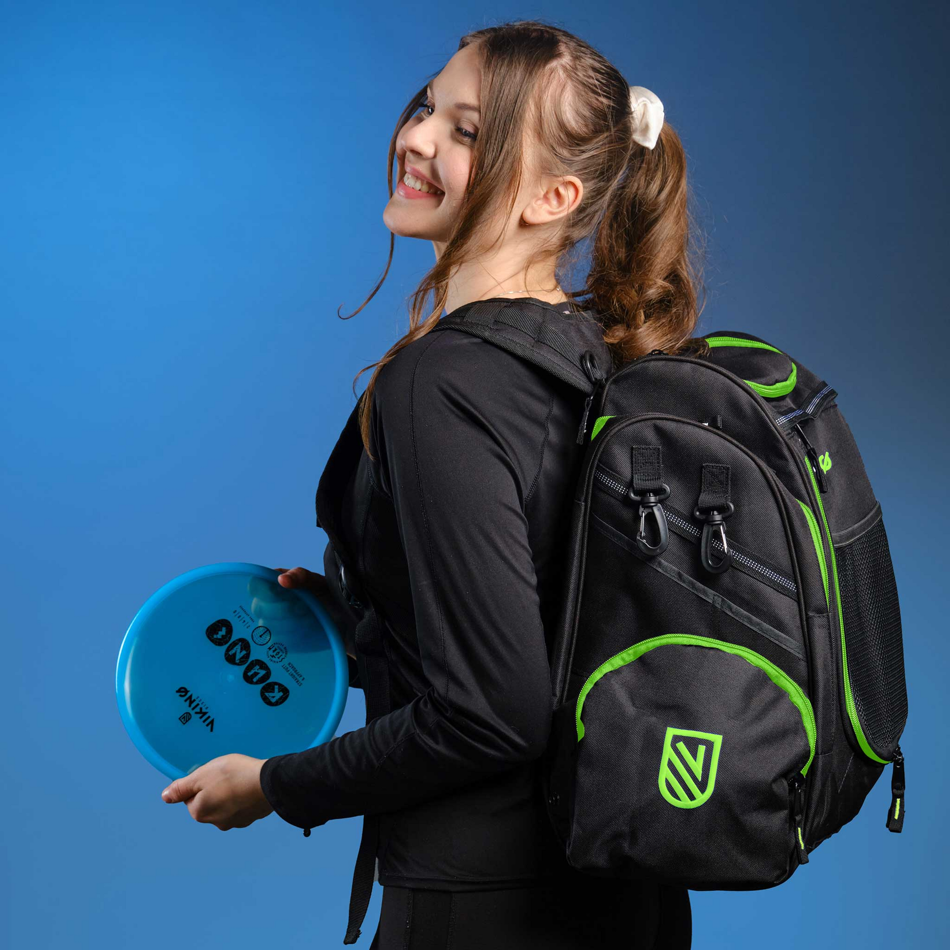 VIKING DISCS, Viking Discs Rucksack Pro Black/lime