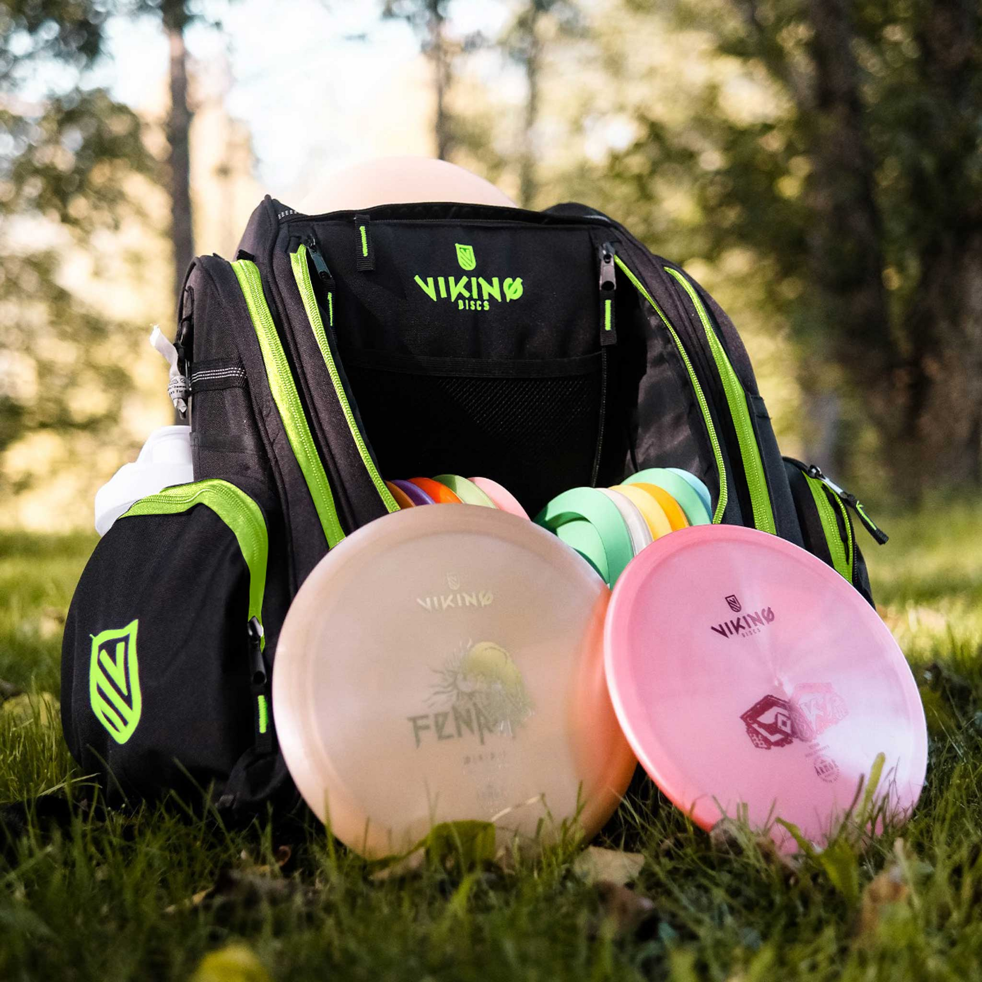 VIKING DISCS, Viking Discs Rucksack Pro Black/lime