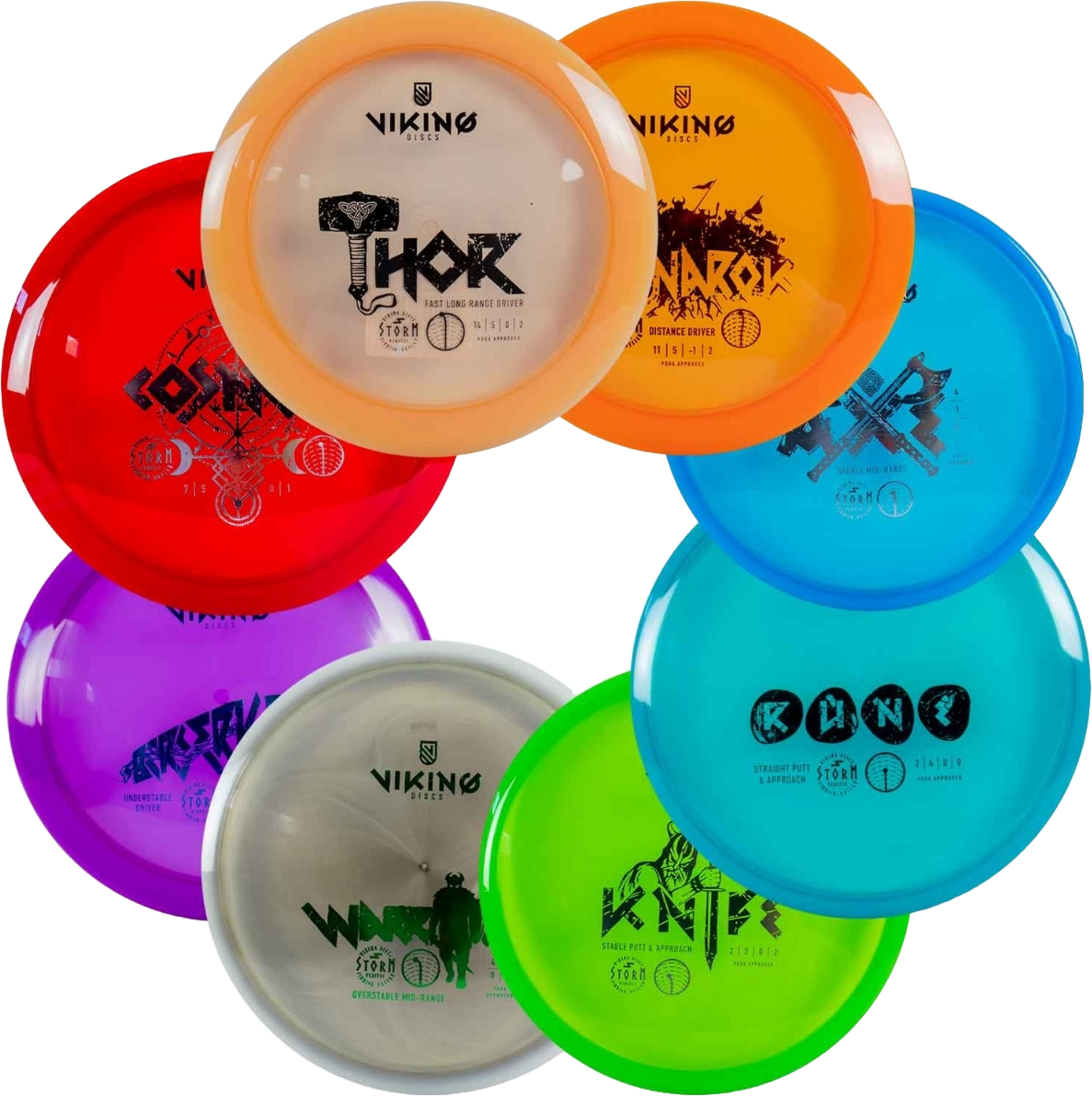 VIKING DISCS, Viking Discs Storm Set - 8 Discs