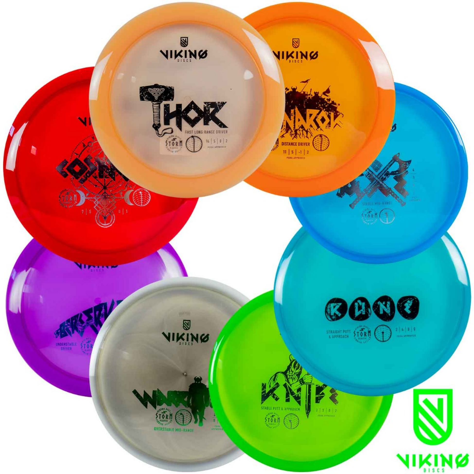 VIKING DISCS, Viking Discs Storm Set - 8 Discs