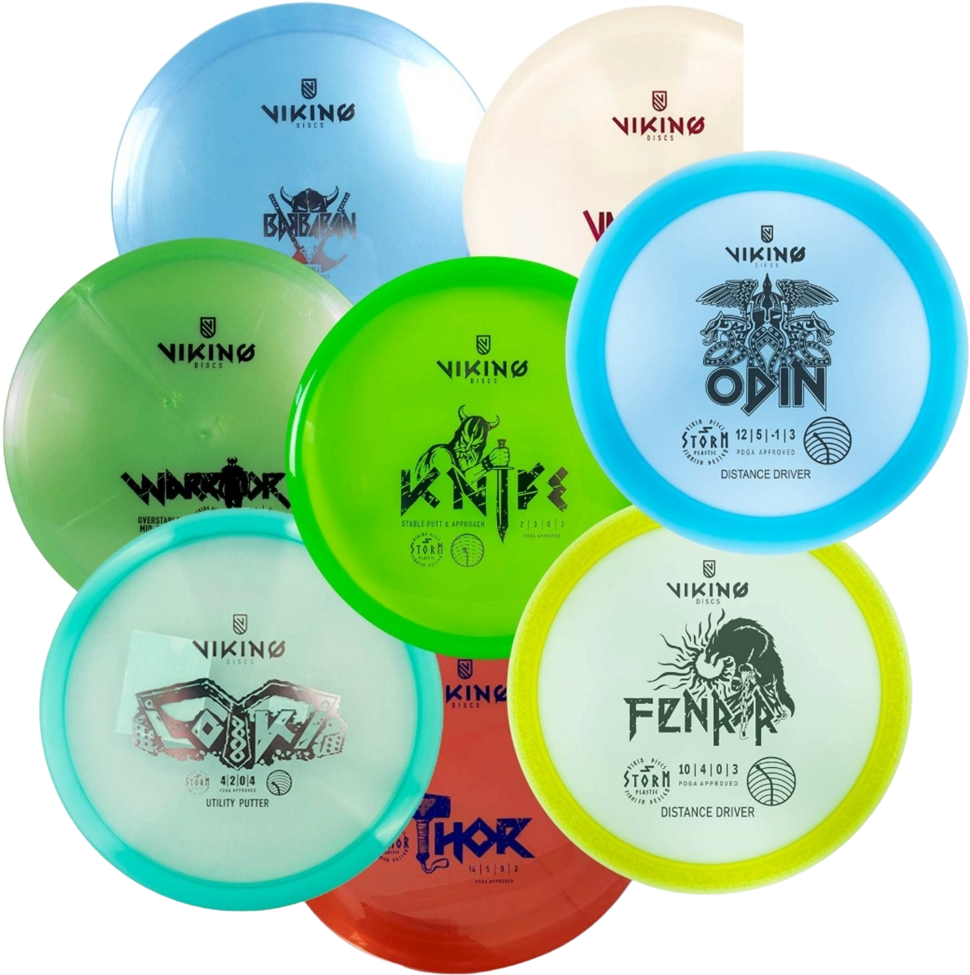 VIKING DISCS, Viking Discs Tournament Set, 8 Kiekon Setti