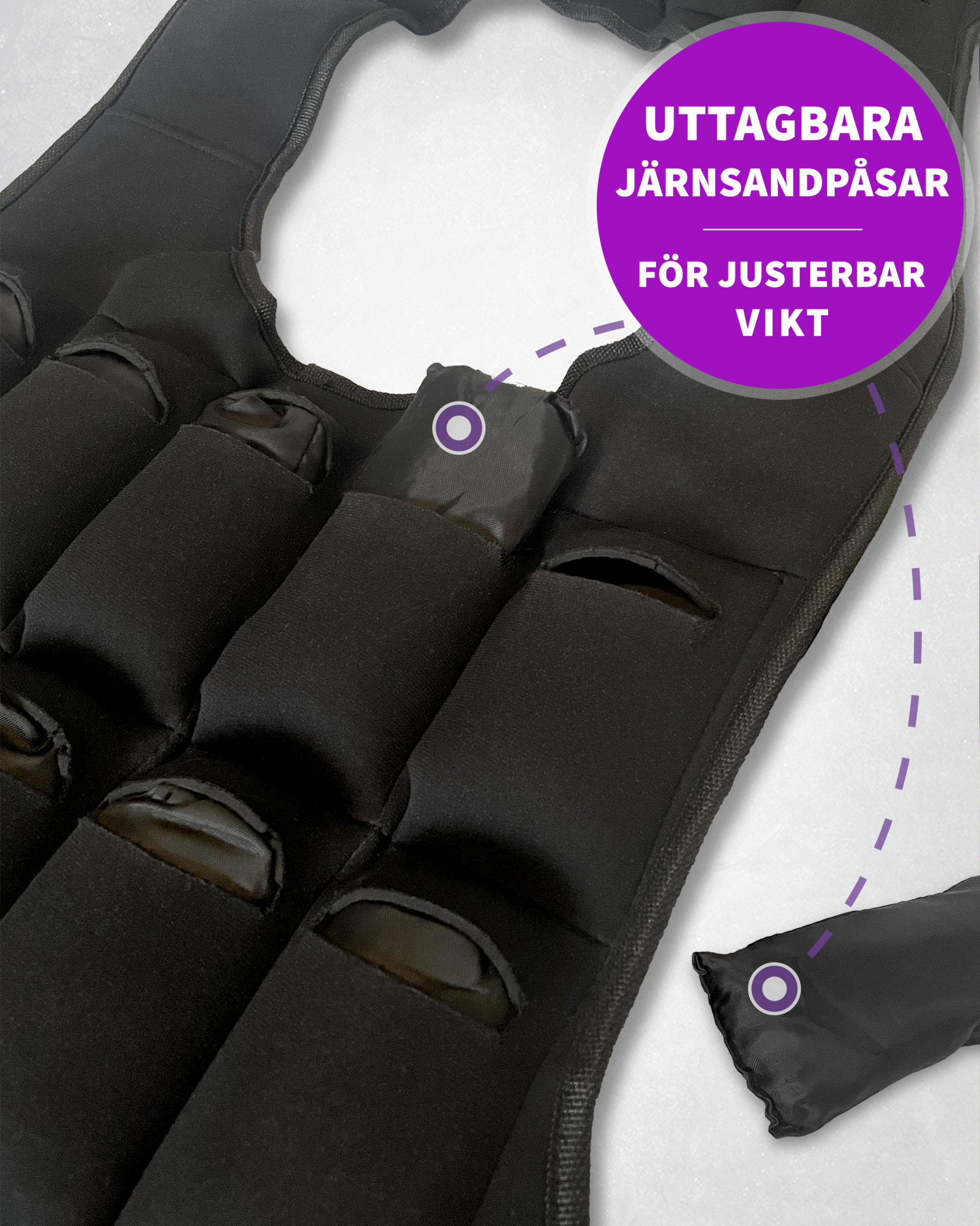 THUNDER FITNESS, Viktväst Pro 10 Kg Normal