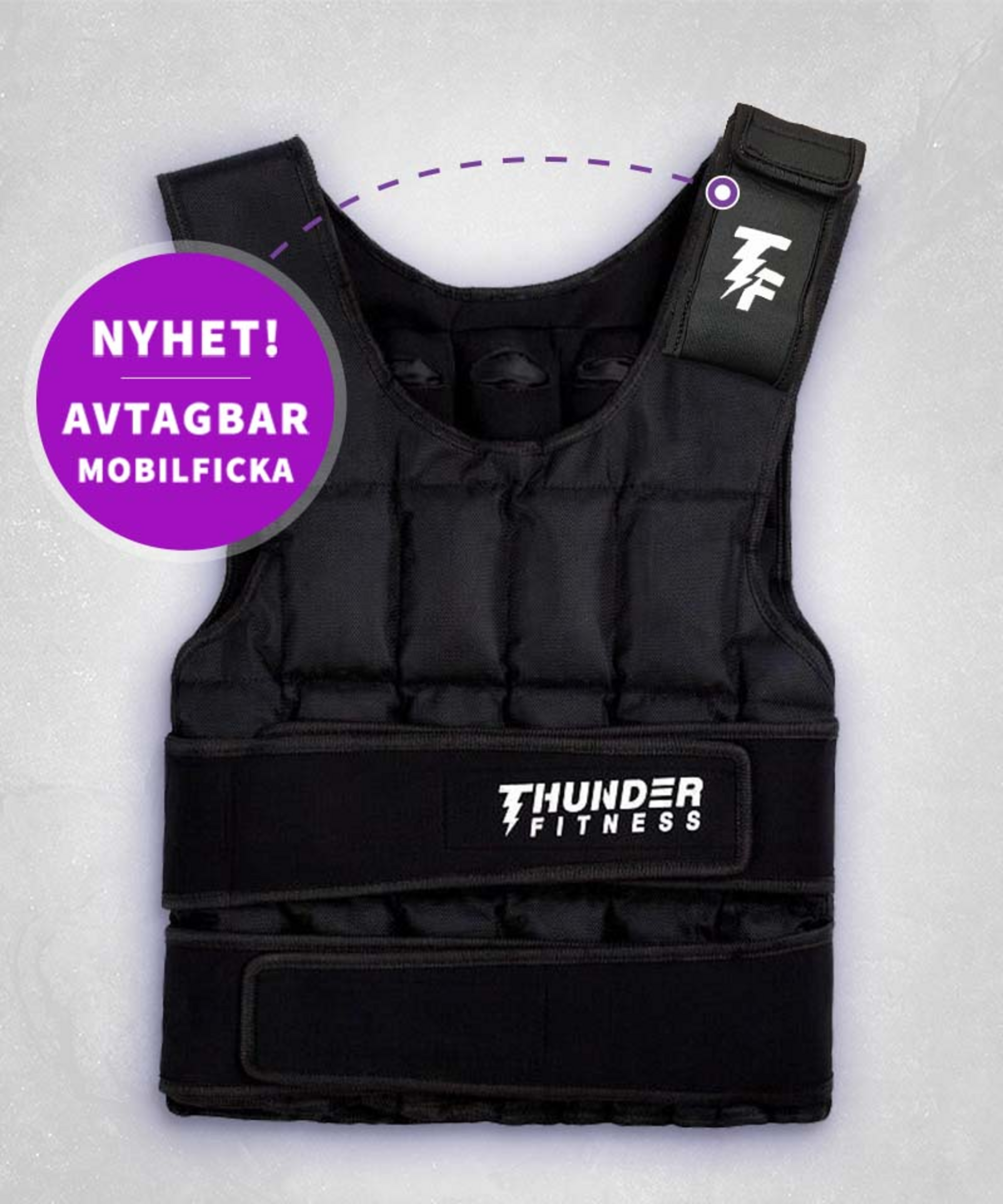 THUNDER FITNESS, Viktväst Pro 20 Kg Normal