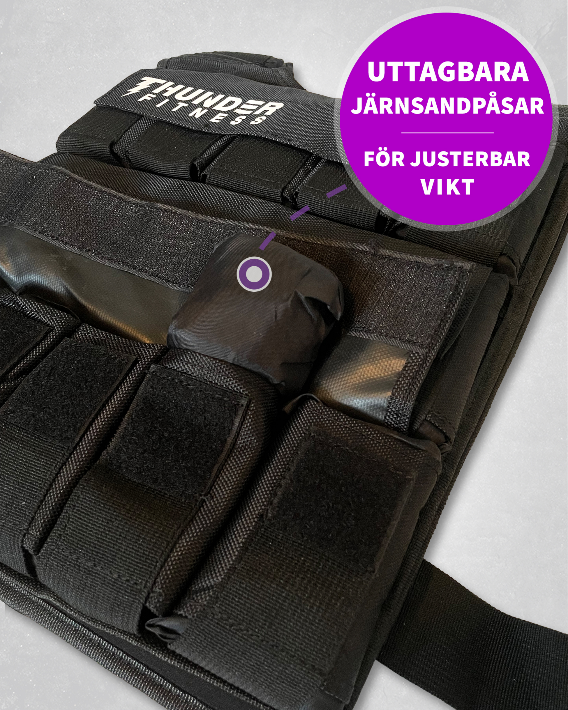 THUNDER FITNESS, Viktväst Pro 30 Kg Normal