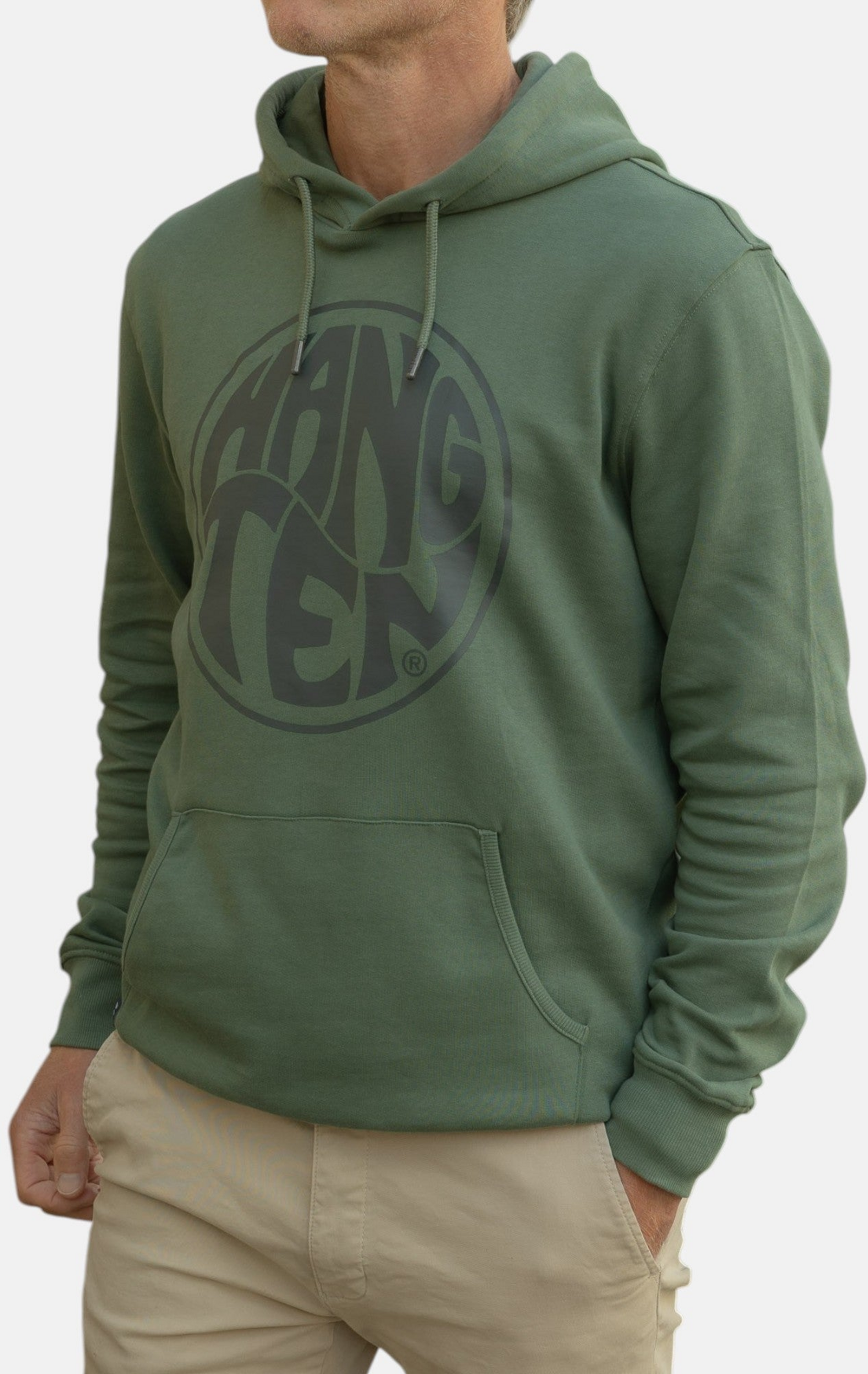 HANG TEN, Vintage Logo Organic Cotton Hoodie