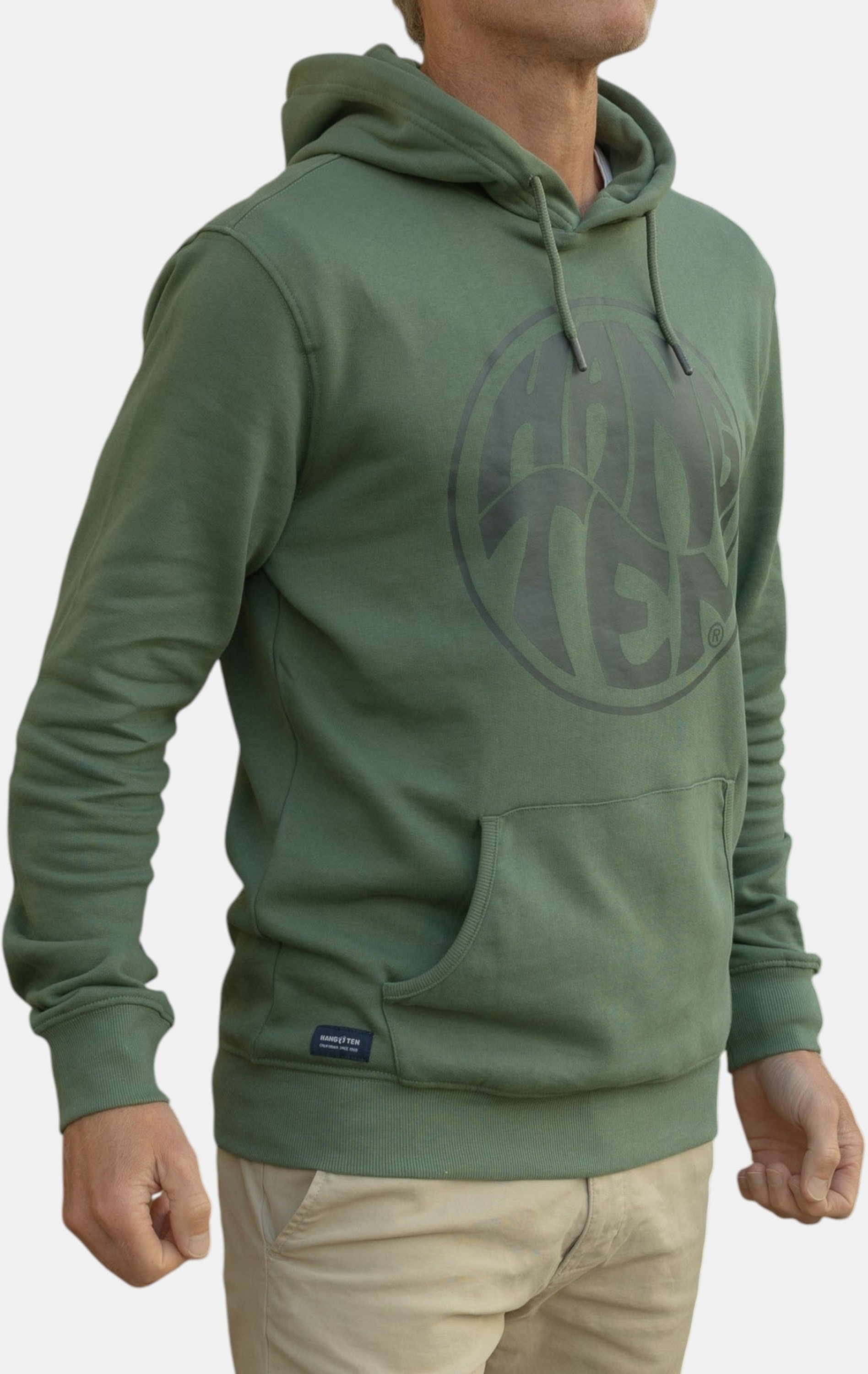 HANG TEN, Vintage Logo Organic Cotton Hoodie