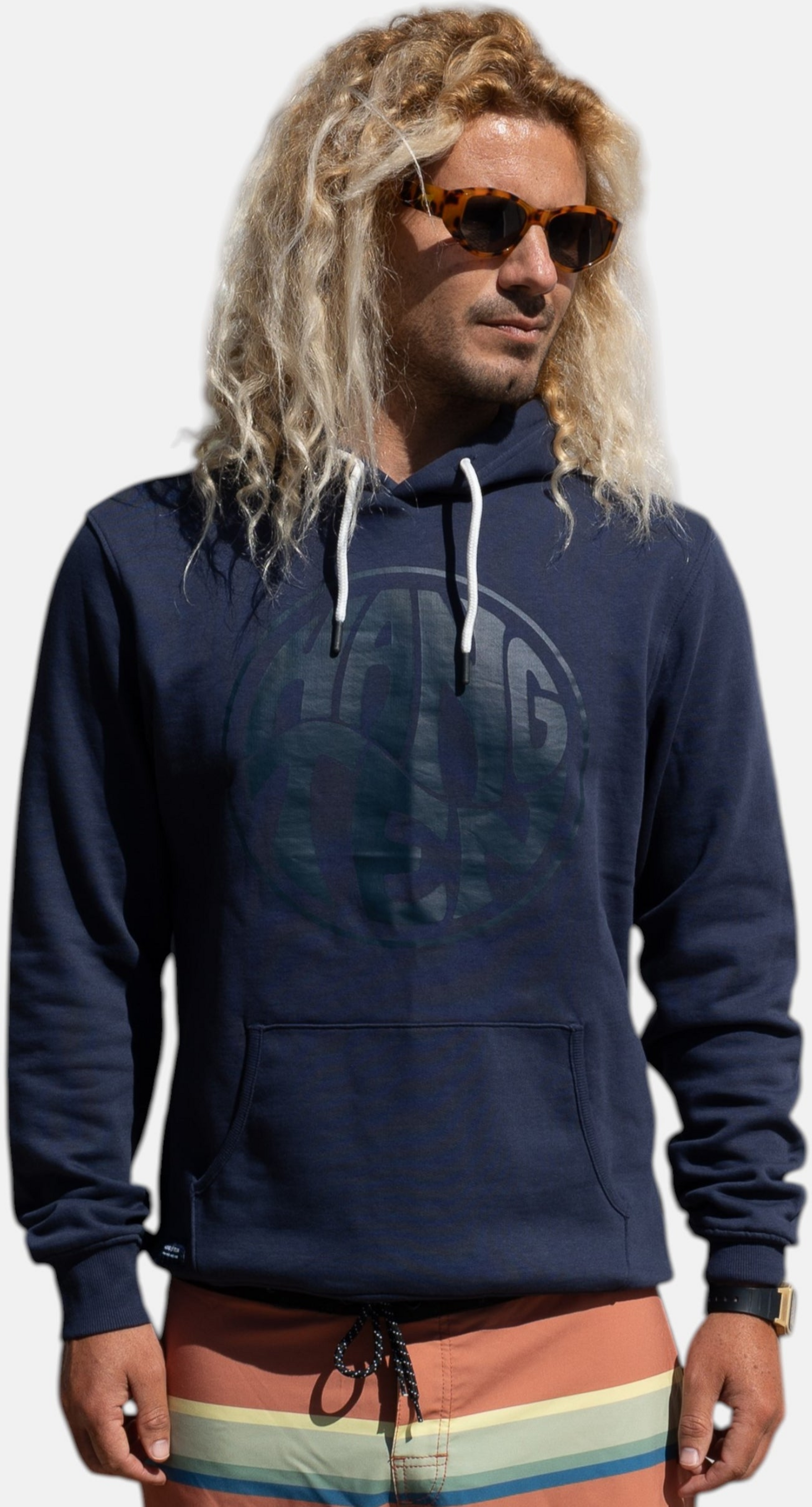 HANG TEN, Vintage Logo Organic Cotton Hoodie