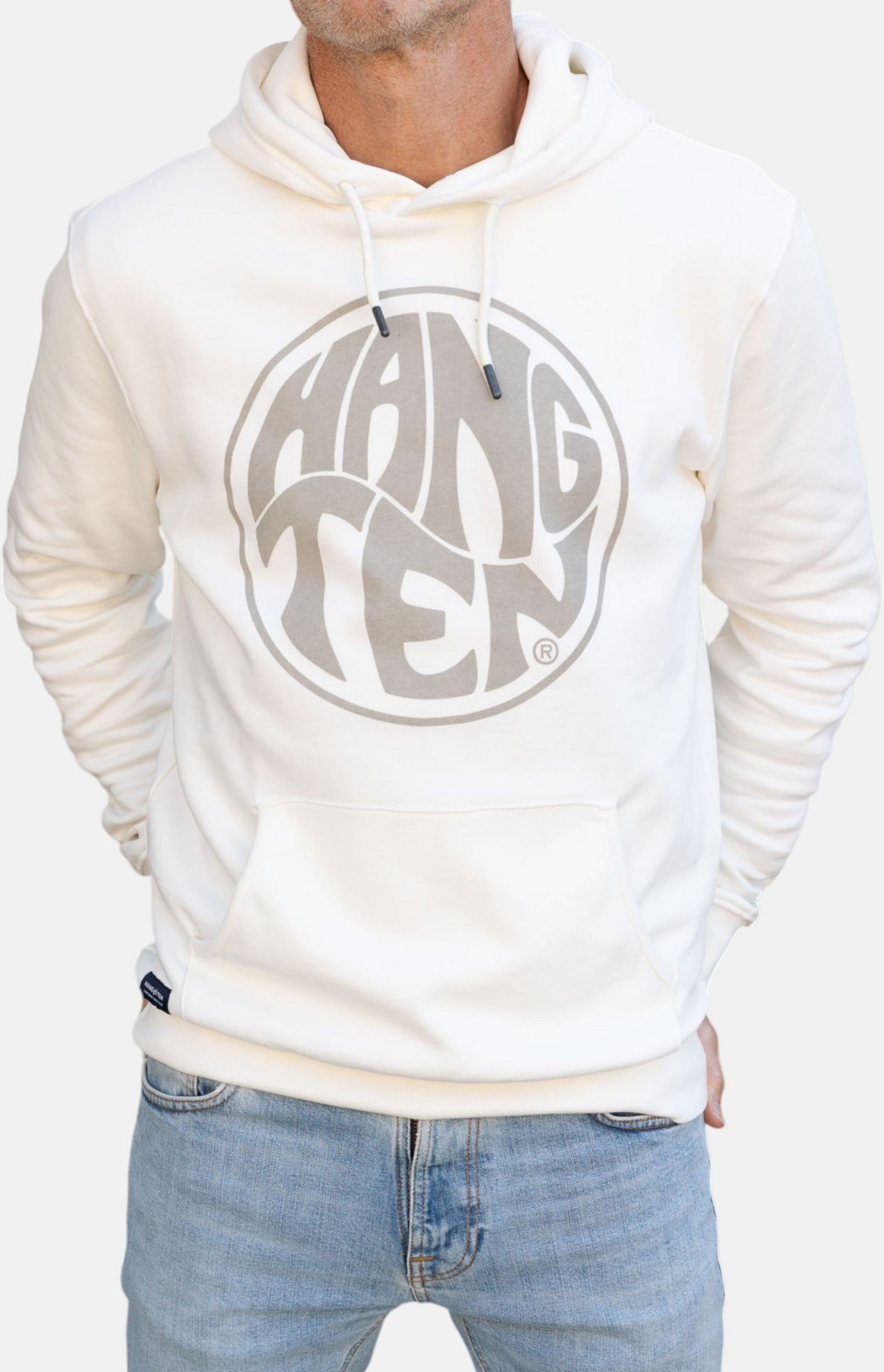 HANG TEN, Vintage Logo Organic Cotton Hoodie