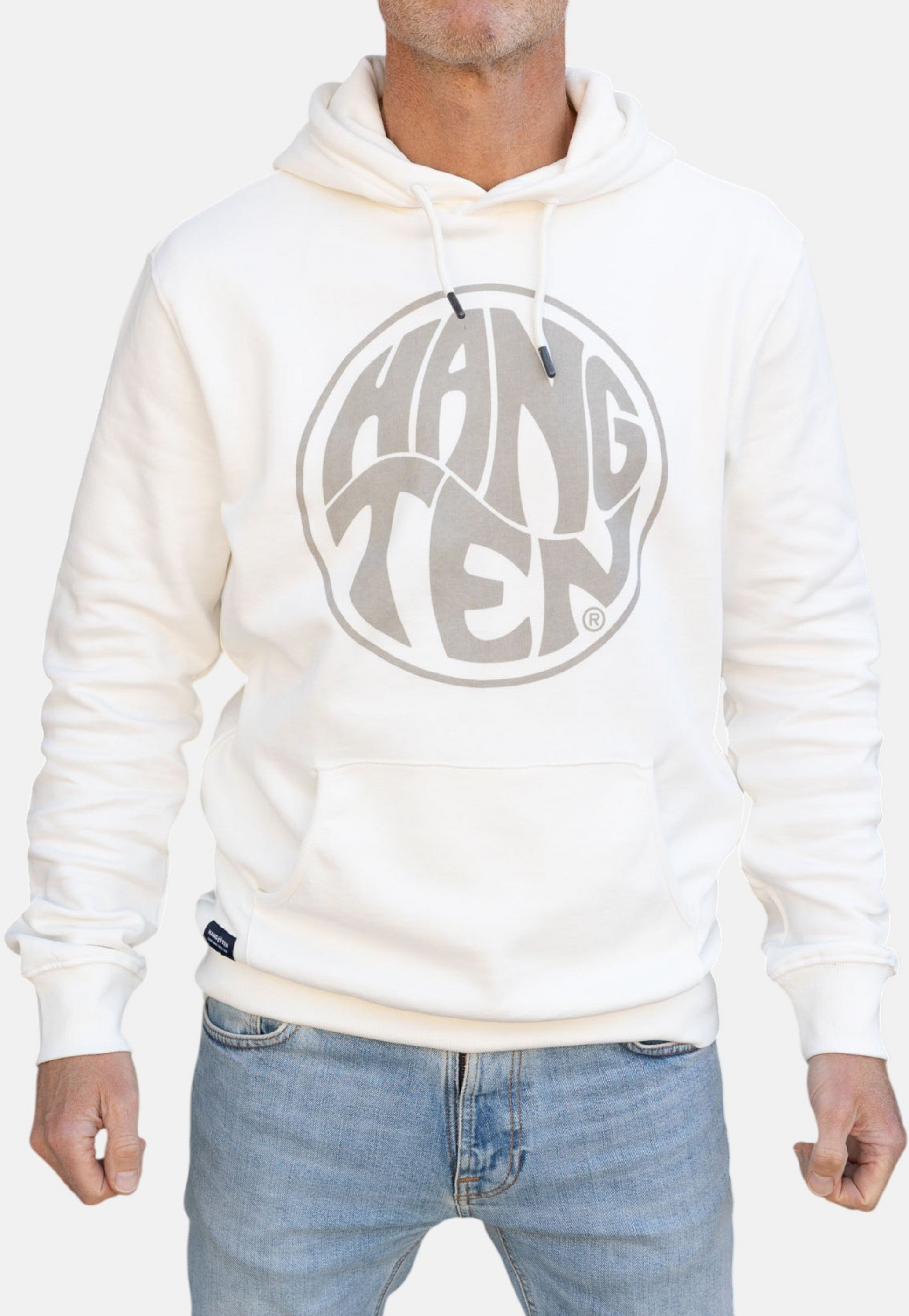 HANG TEN, Vintage Logo Organic Cotton Hoodie
