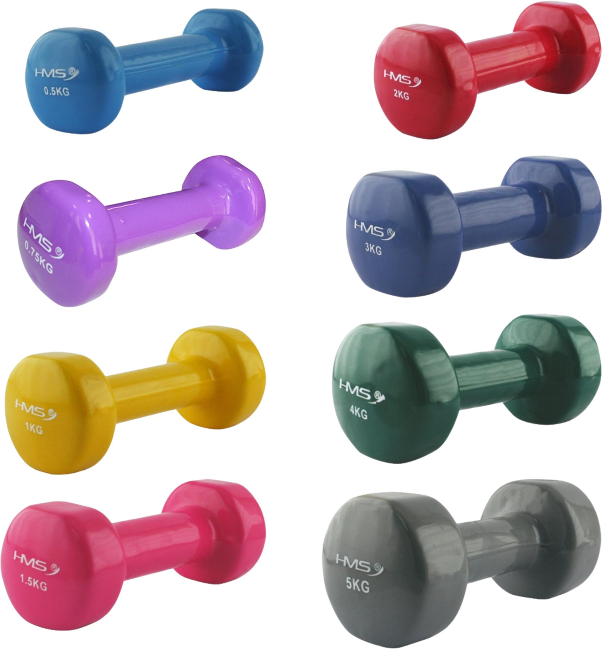 NORTHIX, Vinyl Dipping Dumbbell 1kg &ndash; Non-slip Grip