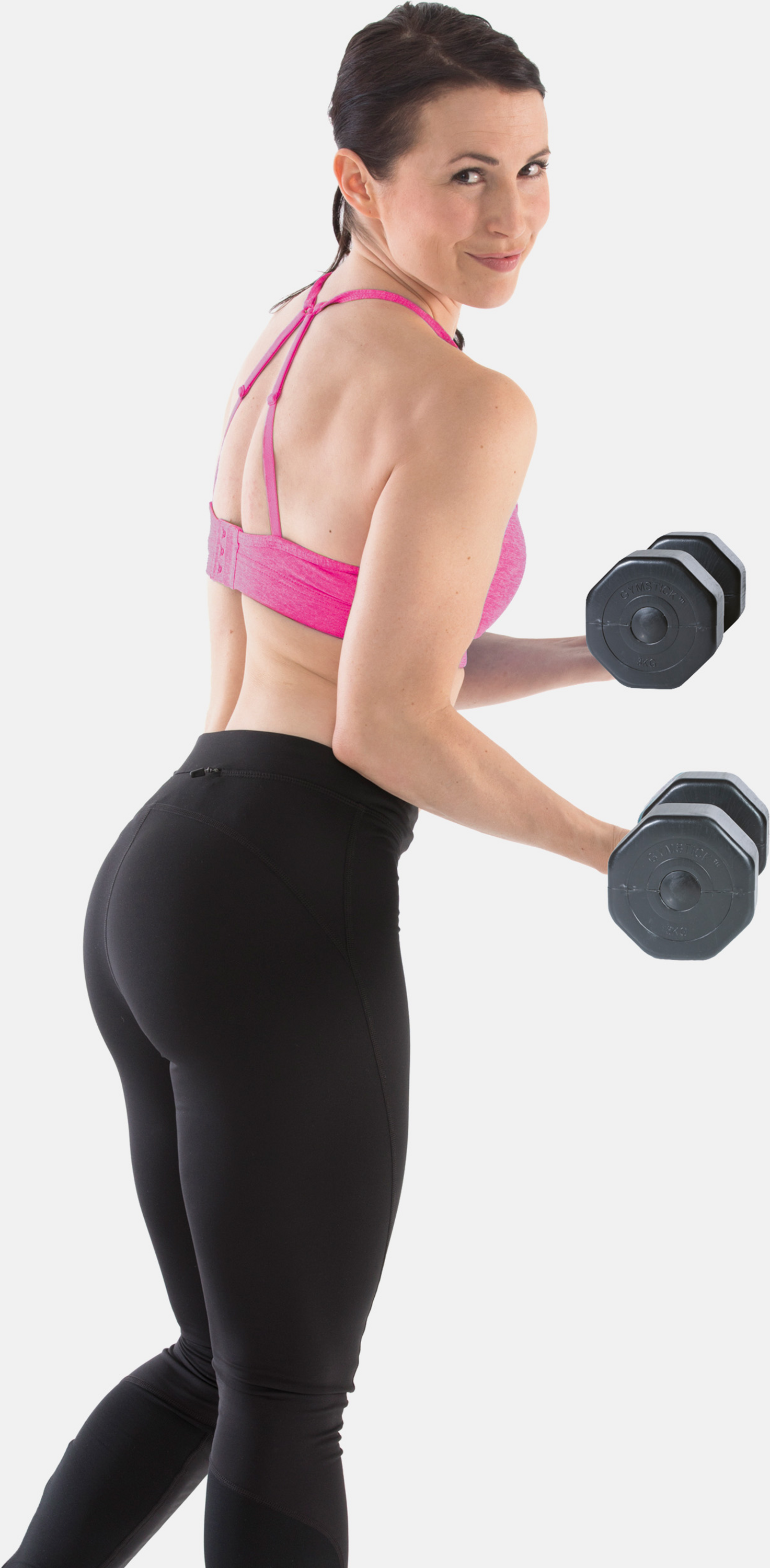 GYMSTICK, Vinyl Dumbbells 2 X 4kg