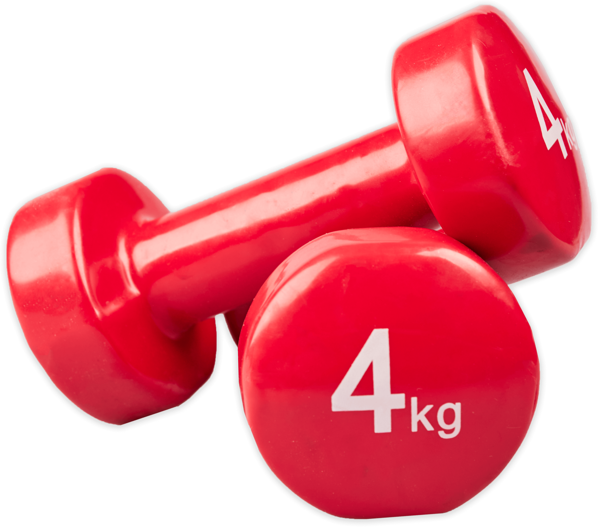 MATCHU SPORTS, Vinyl Hantelpaket 2 St - 4 Kg - R&ouml;d