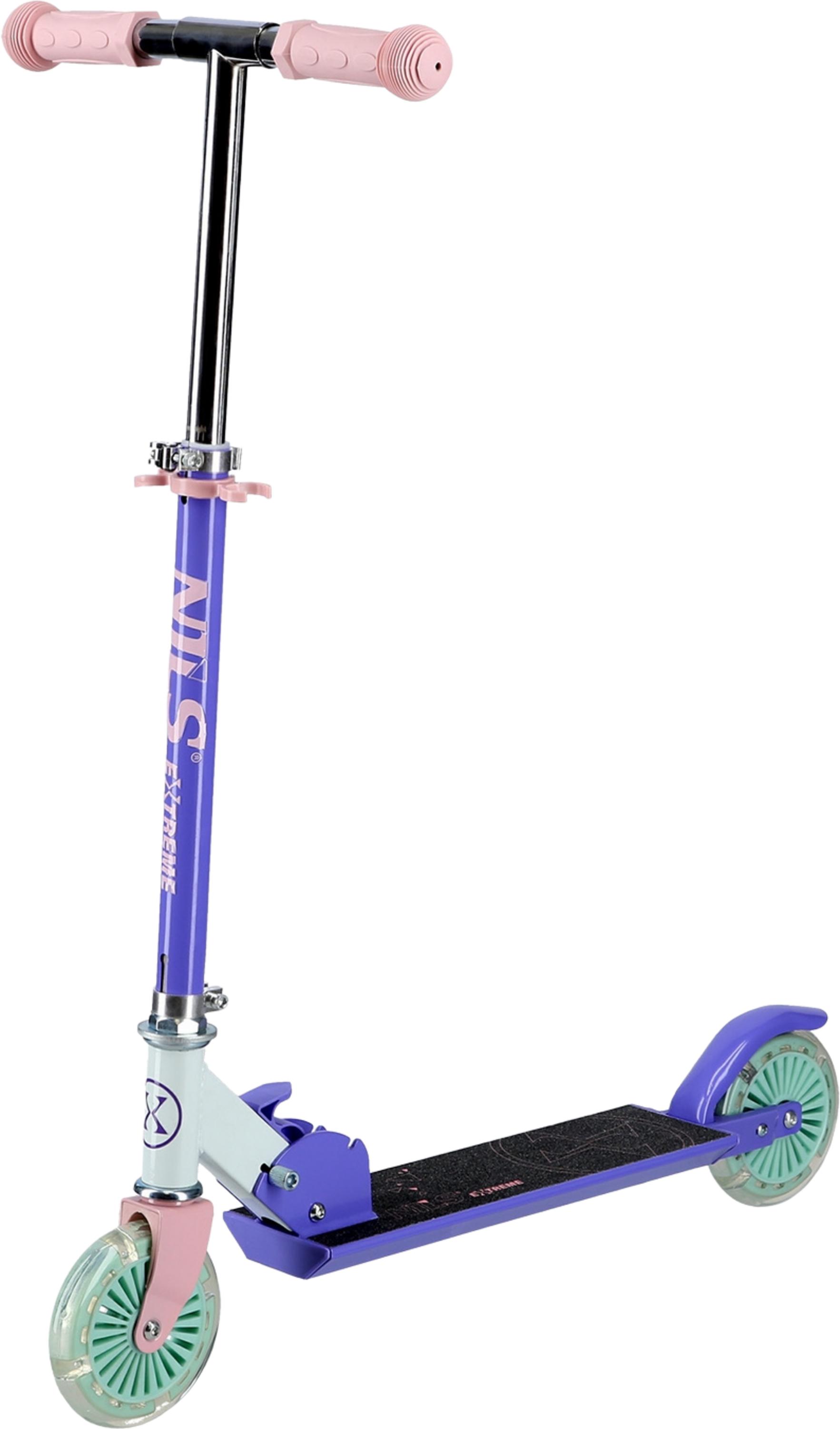 NORTHIX, Violet Kick Scooter, 120mm Wheels, Adjustable Height