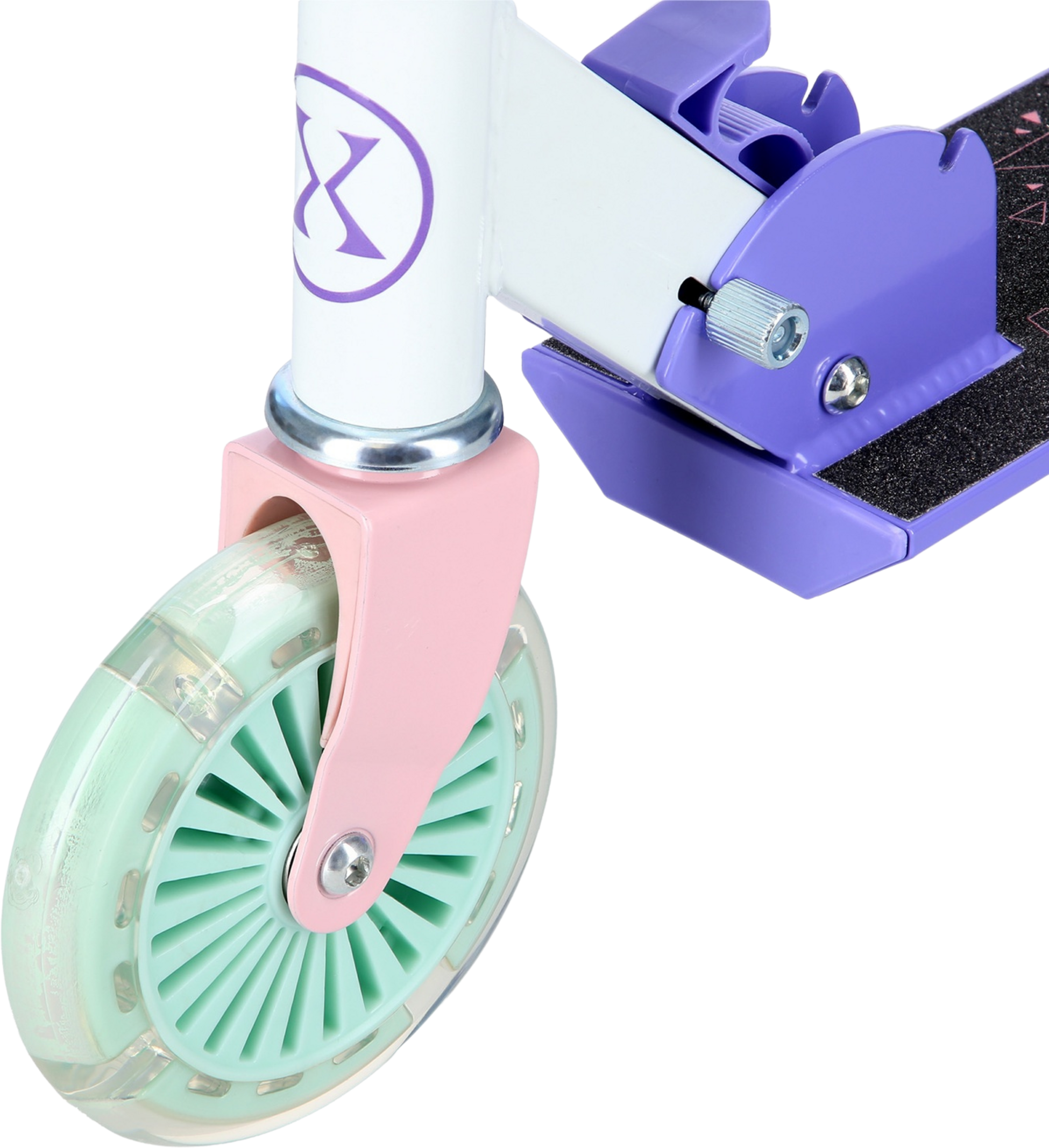 NORTHIX, Violet Kick Scooter, 120mm Wheels, Adjustable Height