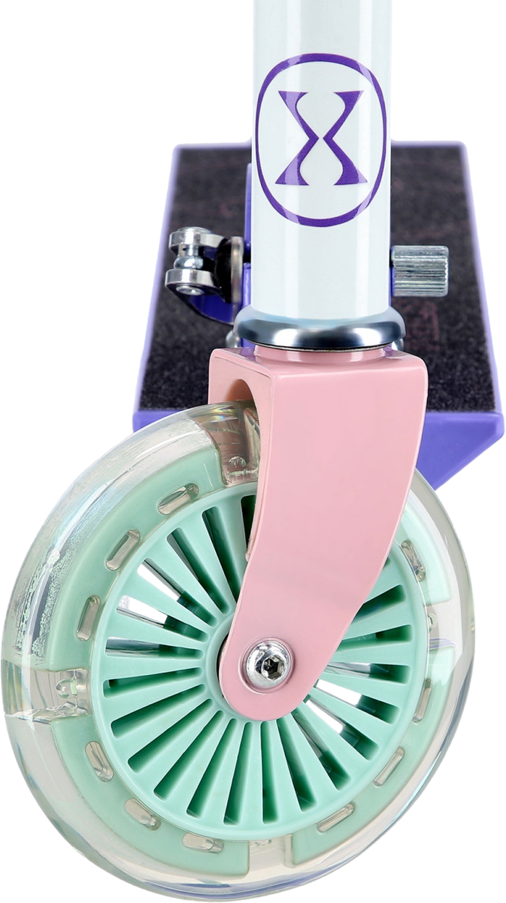 NORTHIX, Violet Kick Scooter, 120mm Wheels, Adjustable Height