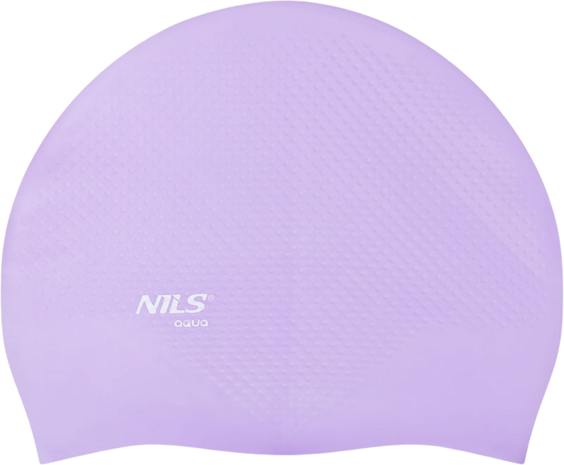 NORTHIX, Violet Silicone Swimming Cap, Solid Color, Dots Design