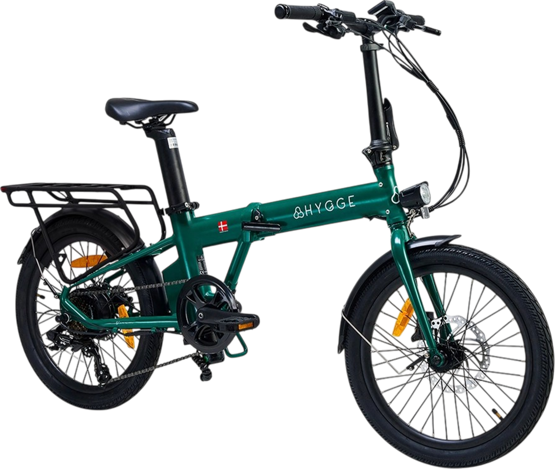 HYGGE BIKES, Virum 2026 - Folding Ultra-light E-bike 36v 10ah - British Racing Green