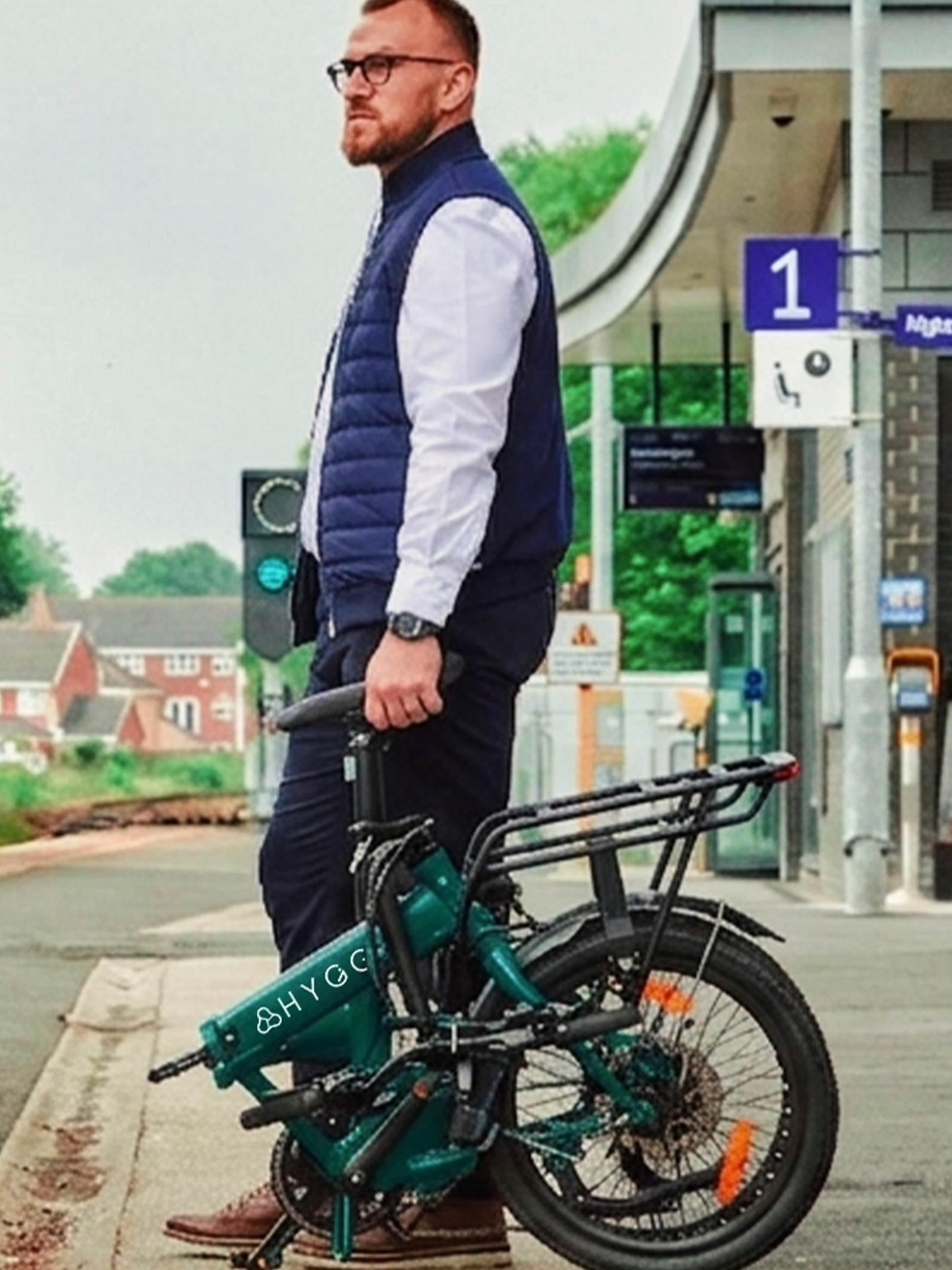 HYGGE BIKES, Virum 2026 - Folding Ultra-light E-bike 36v 10ah - British Racing Green