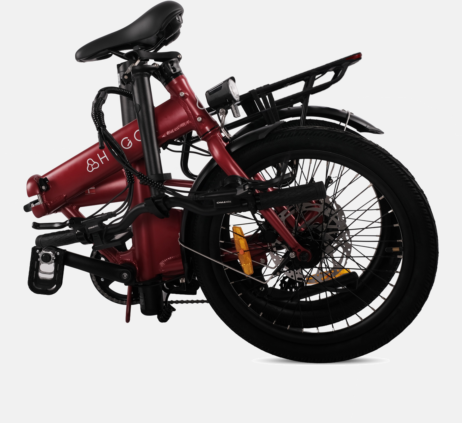 HYGGE BIKES, Virum 2026 - Folding Ultra-light E-bike 36v 10ah - Sangria Red