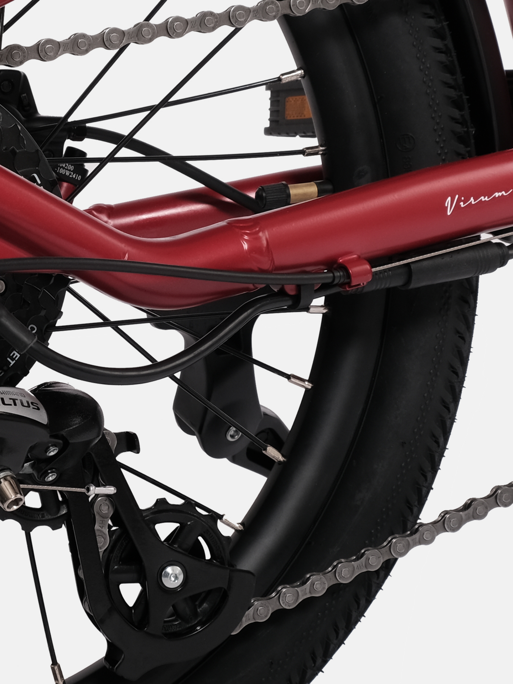 HYGGE BIKES, Virum 2026 - Folding Ultra-light E-bike 36v 10ah - Sangria Red