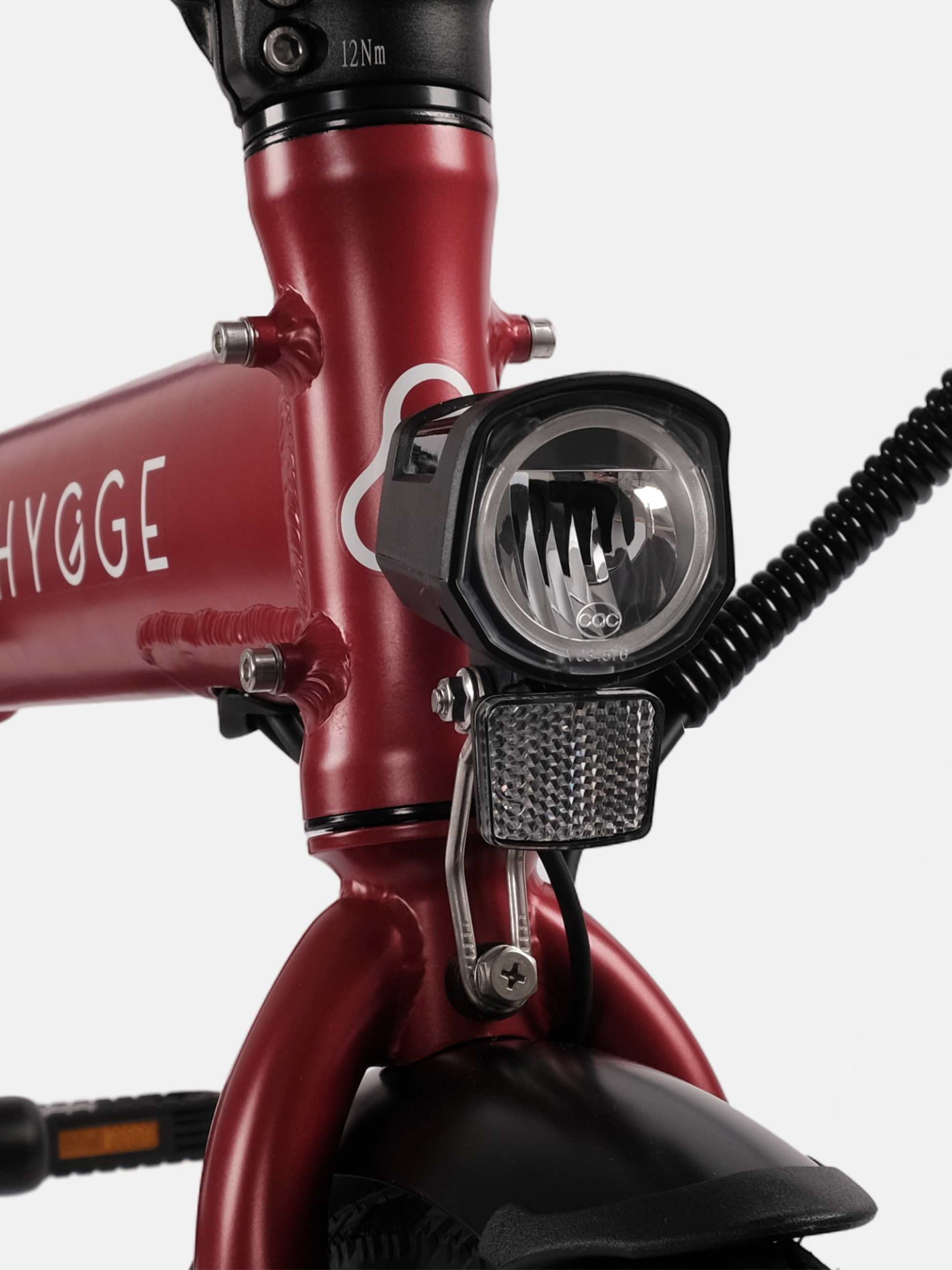 HYGGE BIKES, Virum 2026 - Folding Ultra-light E-bike 36v 10ah - Sangria Red