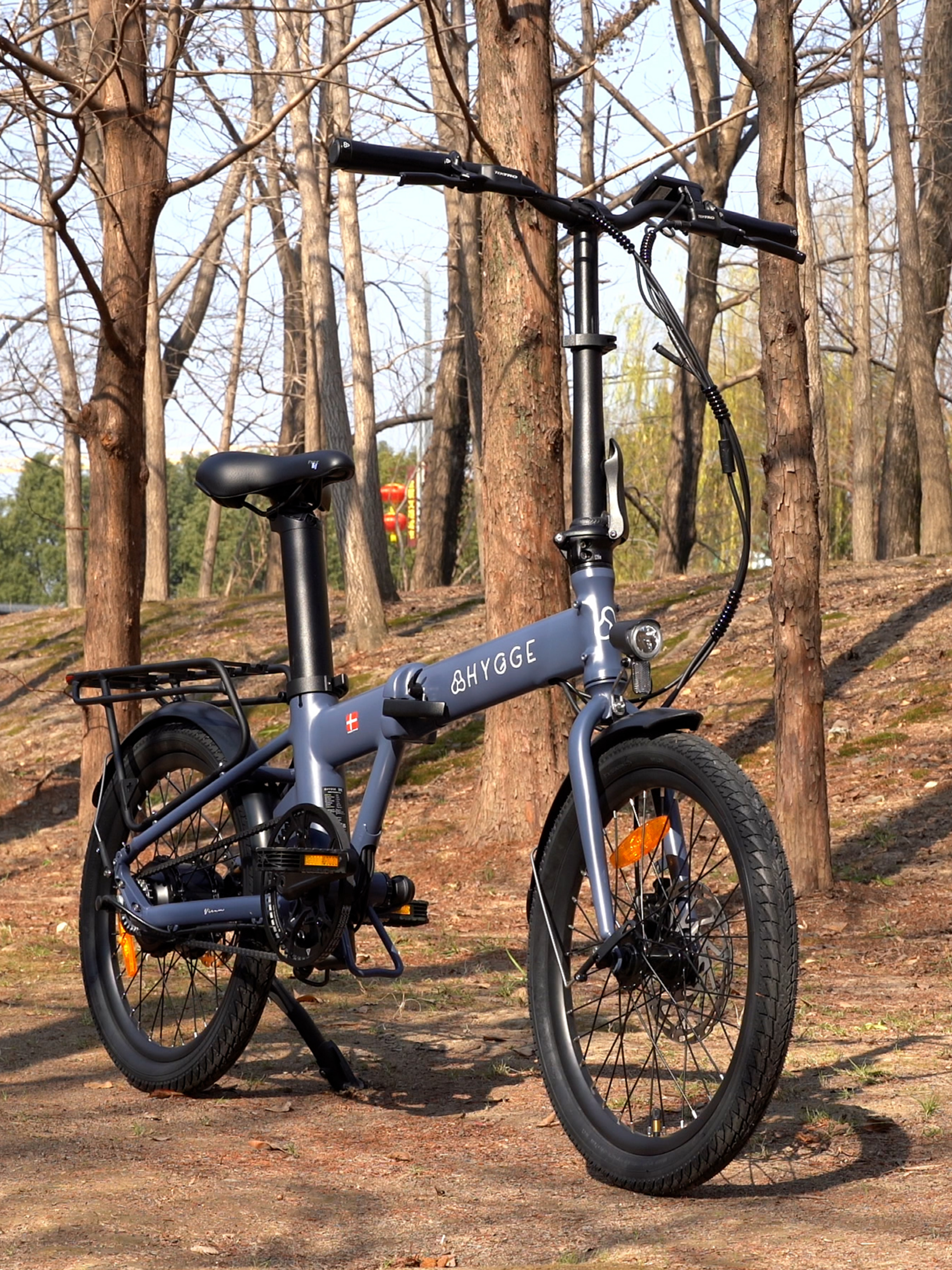 HYGGE BIKES, Virum Auto 2026 Folding E-bike, Automatic 3-speed, Belt Drive &ndash; Nocturne Blue