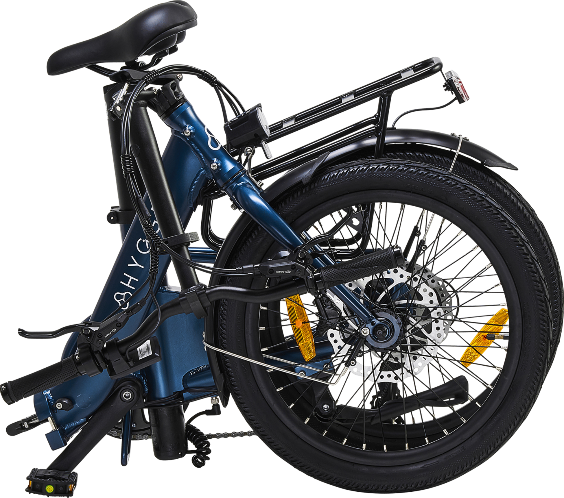 HYGGE BIKES, Virum Step 2025 - Folding Ultra-light E-bike 36v 10ah - Sapphire Blue