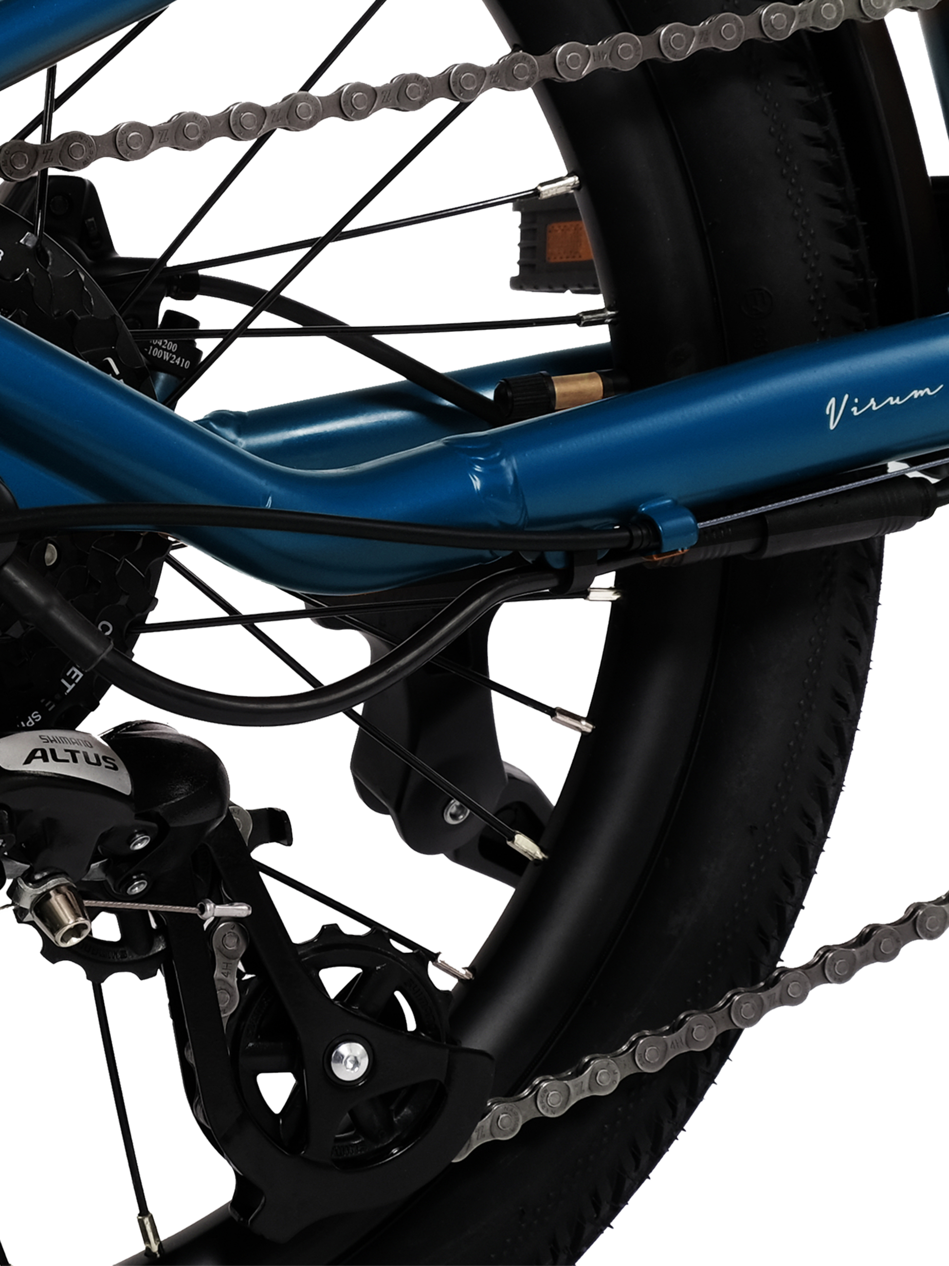 HYGGE BIKES, Virum Step 2025 - Folding Ultra-light E-bike 36v 10ah - Sapphire Blue