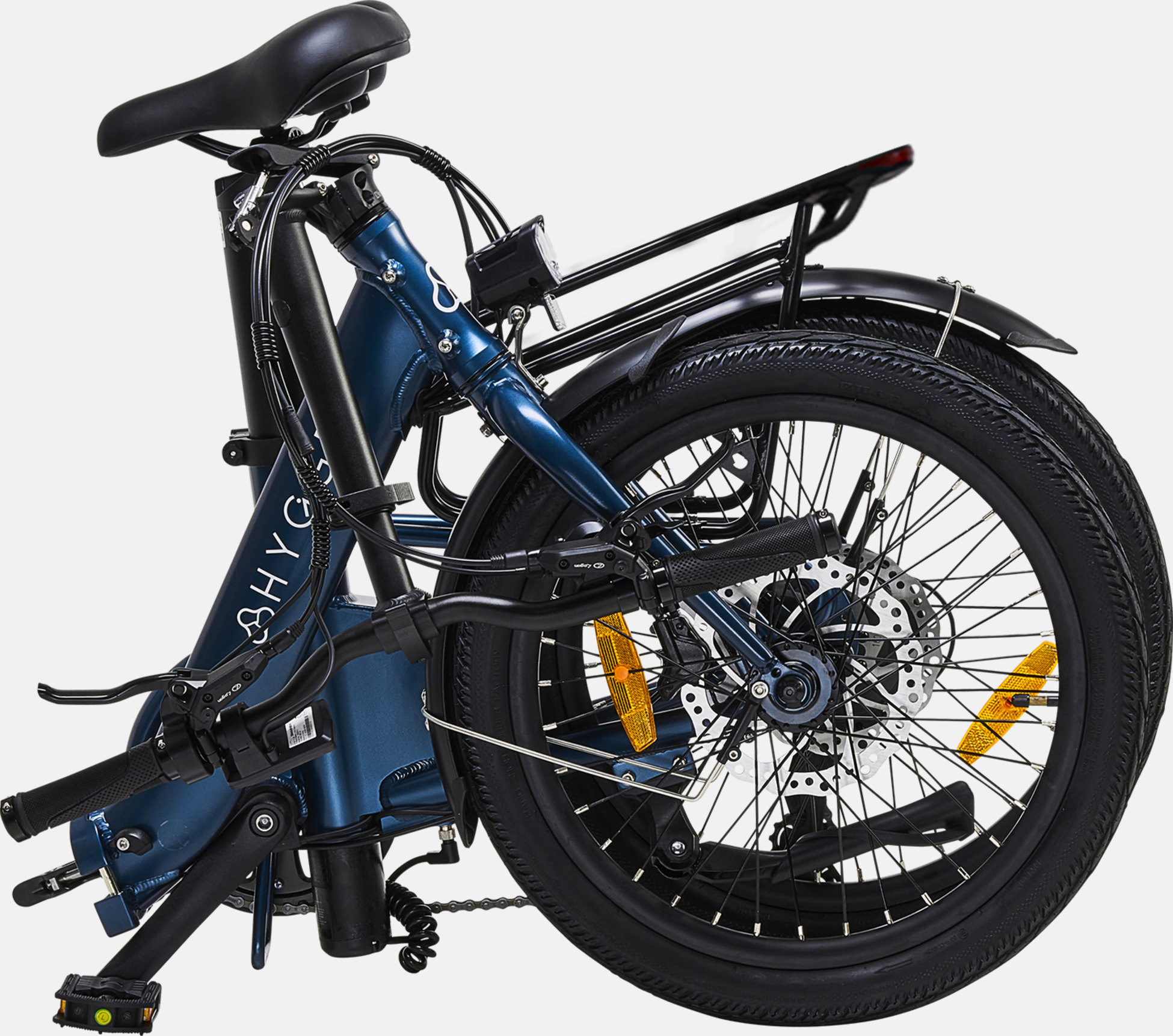 HYGGE BIKES, Virum Step 2026 - Folding Ultra-light E-bike 36v 10ah - Sapphire Blue