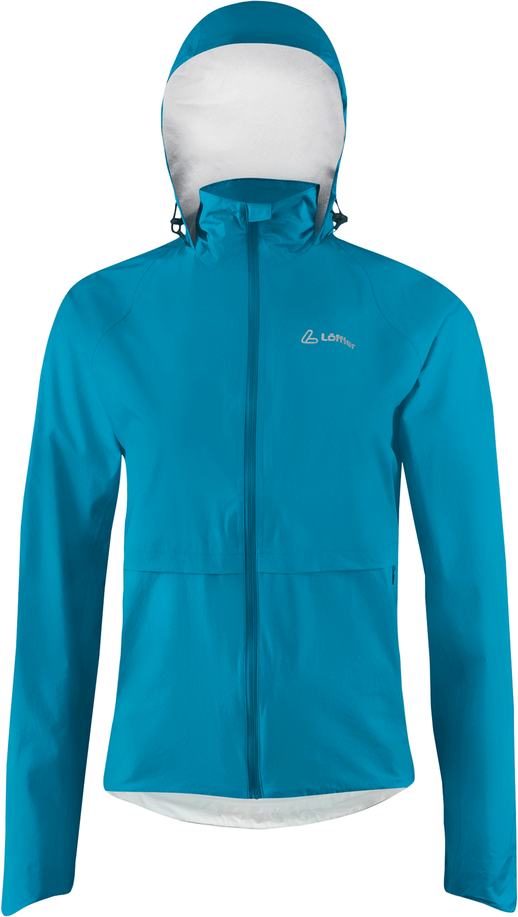 L&Ouml;FFLER, W Jacket With Hood Cf Wpm Pocket