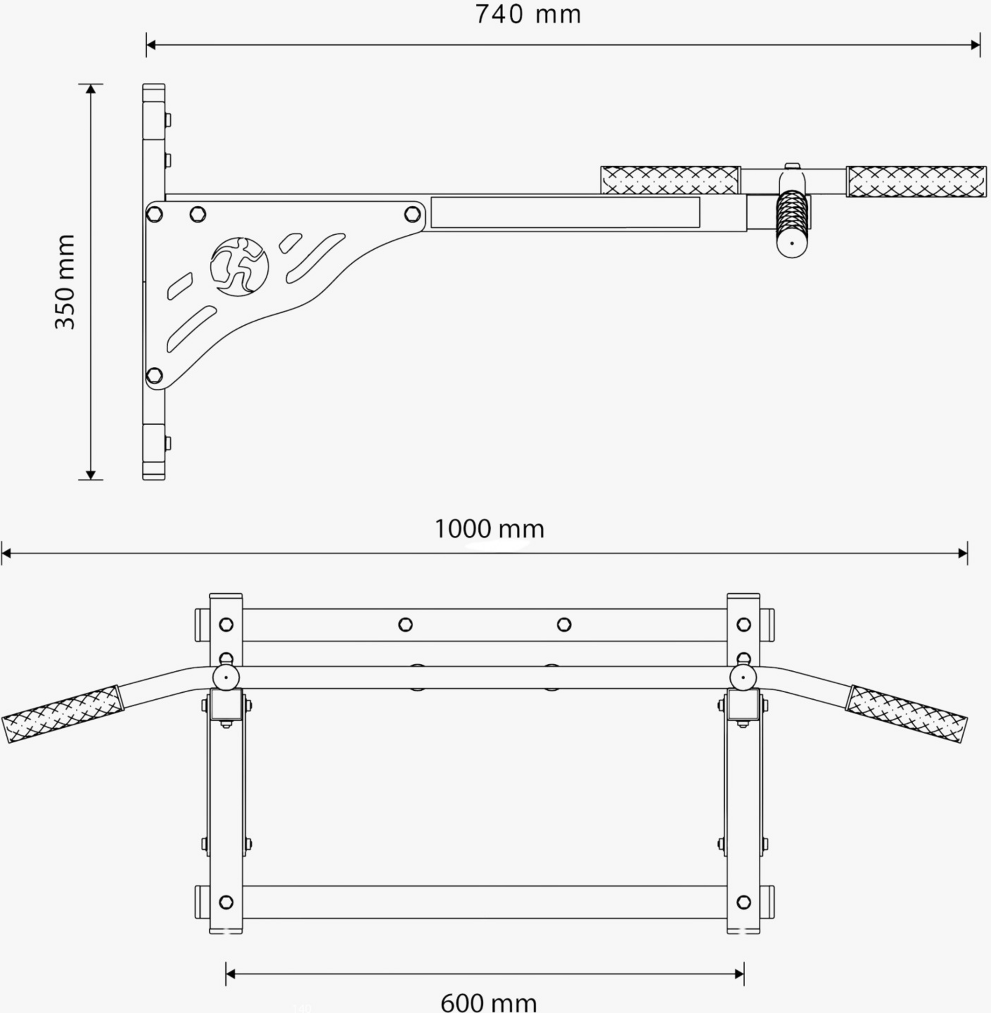 K-SPORT, Wall-mountig Pull Up Bar