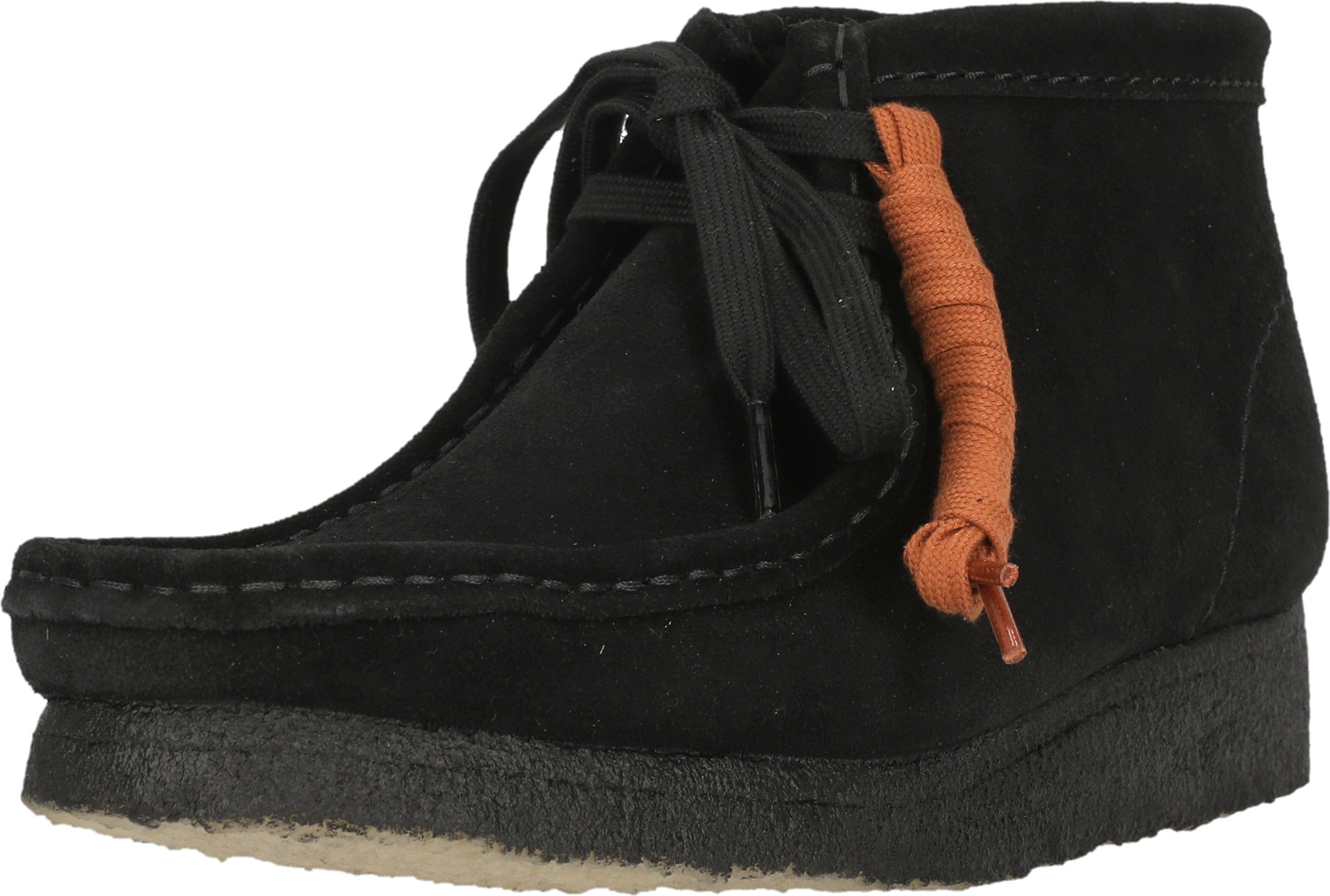 CLARKS ORIGINALS, Wallabee Boot. Svart Sde