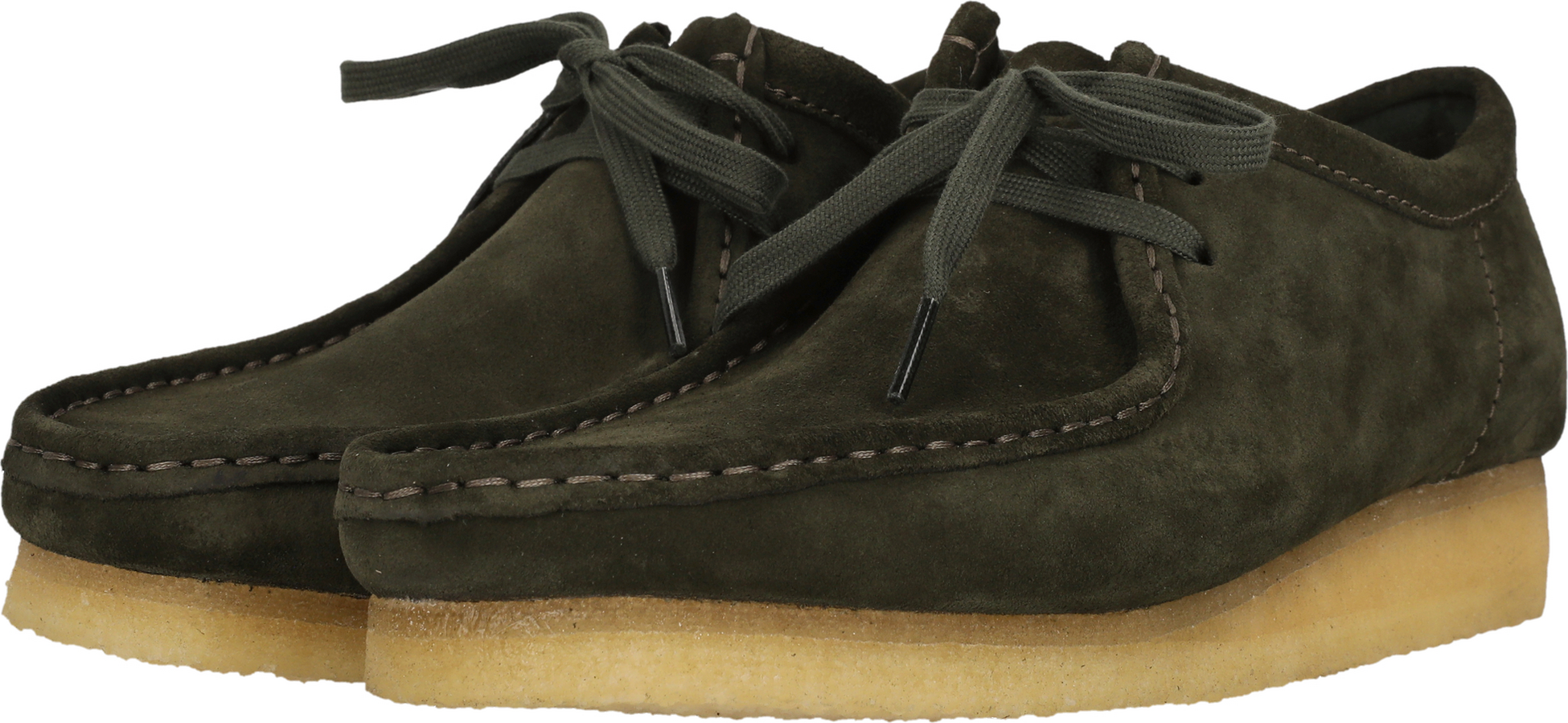CLARKS ORIGINALS, Wallabee Forest Green Sde