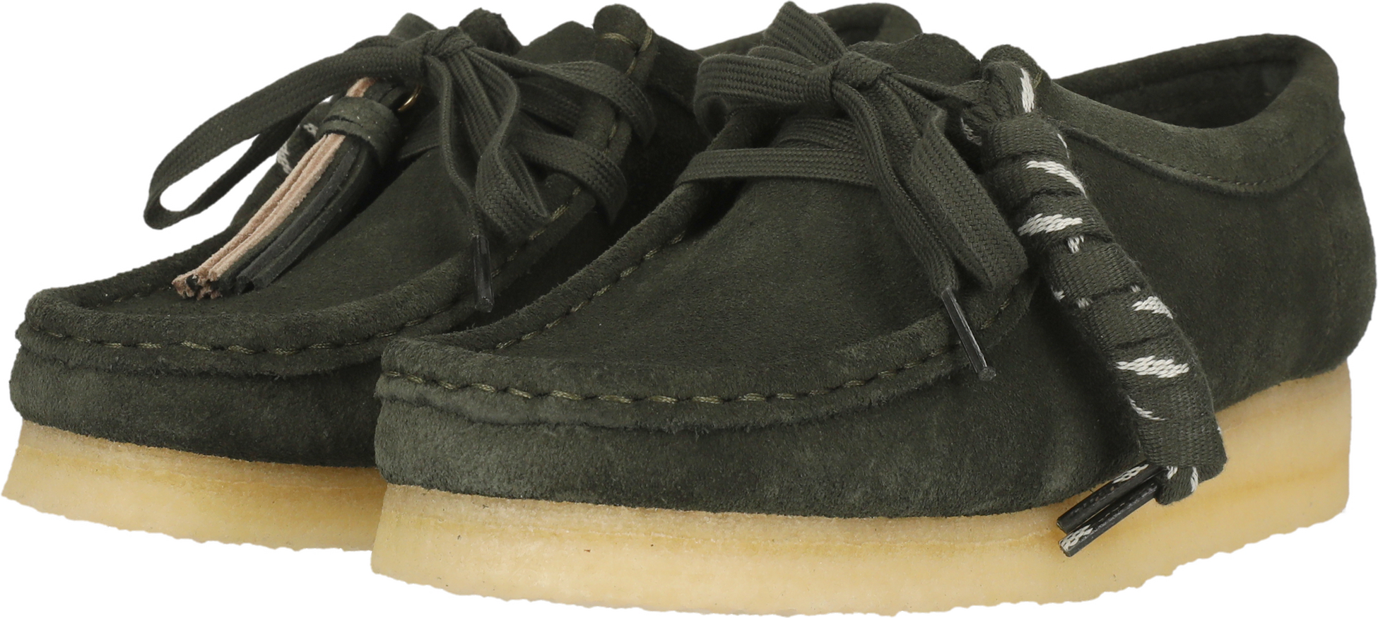 CLARKS ORIGINALS, Wallabee Forest Green Sde