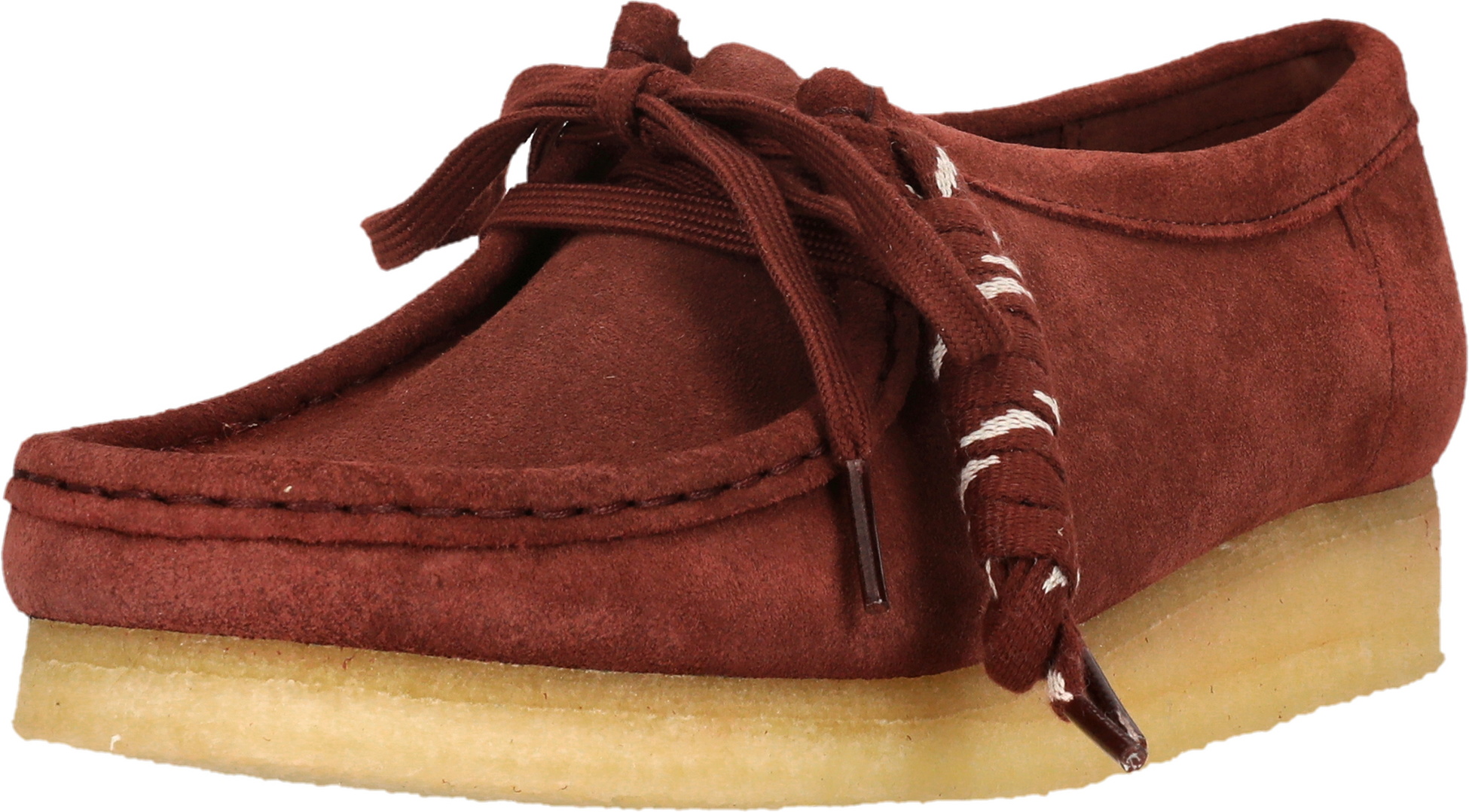 CLARKS ORIGINALS, Wallabee. Deep Red Sde