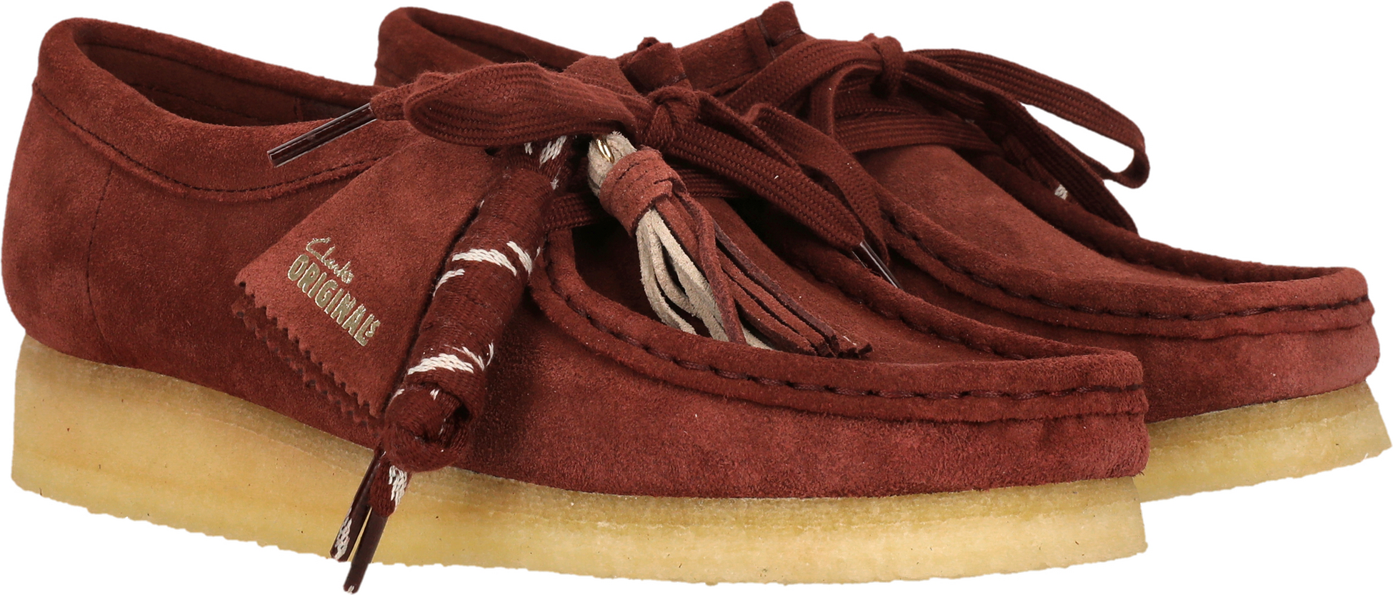 CLARKS ORIGINALS, Wallabee. Deep Red Sde